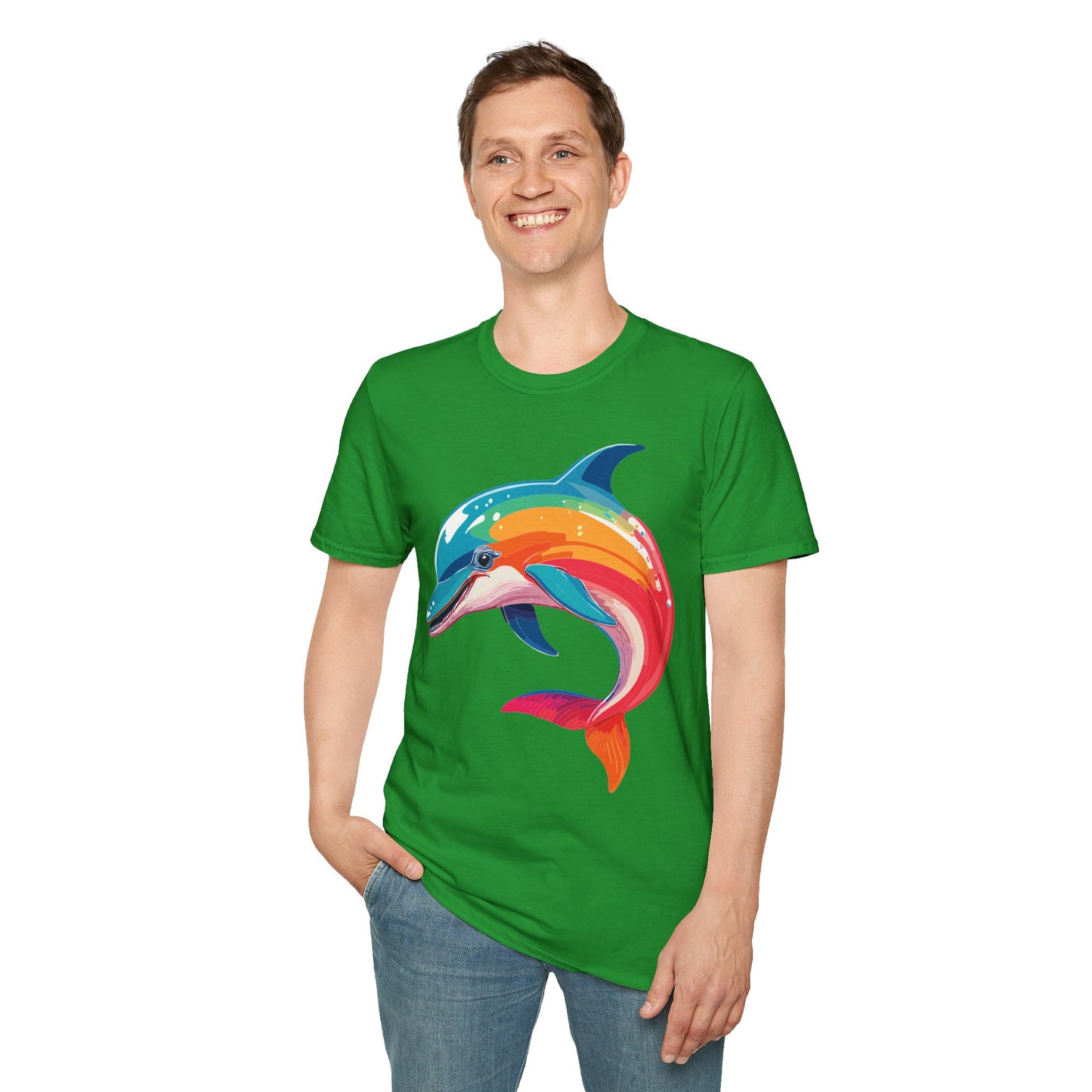 Dolphin Shirts, Shirt with Dolphin, Fish Tee Shirt, Animal Shirt