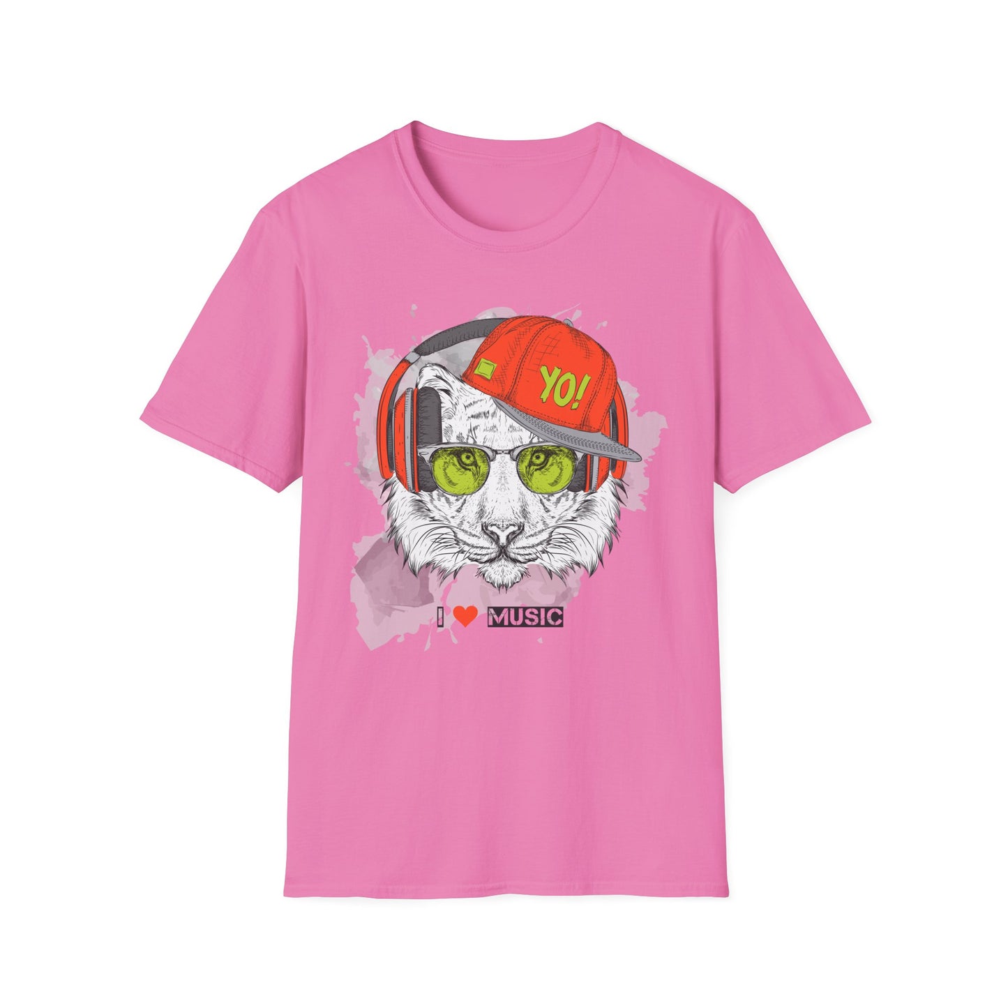 I love Music Animals Shirts, Shirt with Animals, Animals with Headphones Shirt