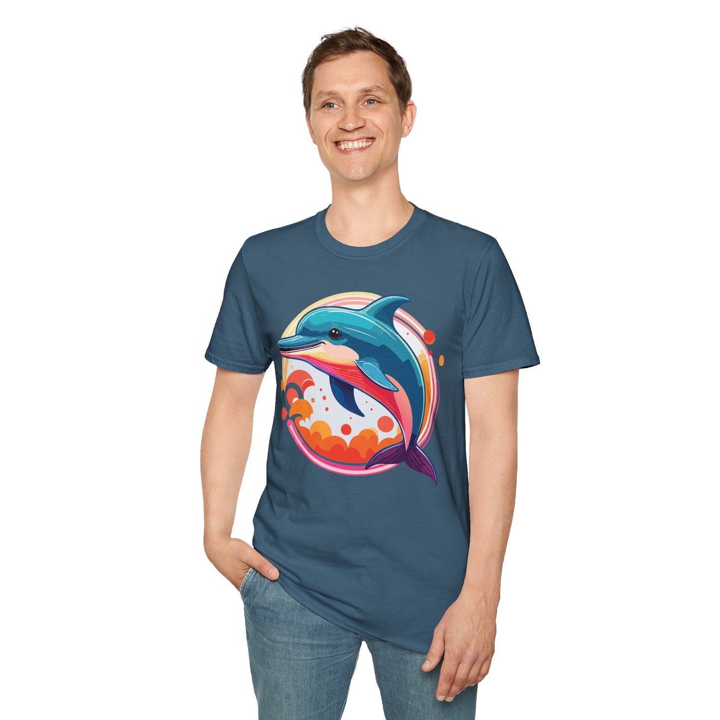 Dolphin Shirts, Shirt with Dolphin, Fish Tee Shirt, Animal Shirt
