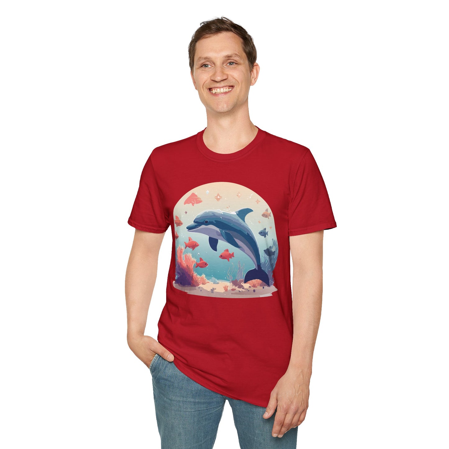 Dolphin Shirts, Shirt with Dolphin, Fish Tee Shirt, Animal Shirt