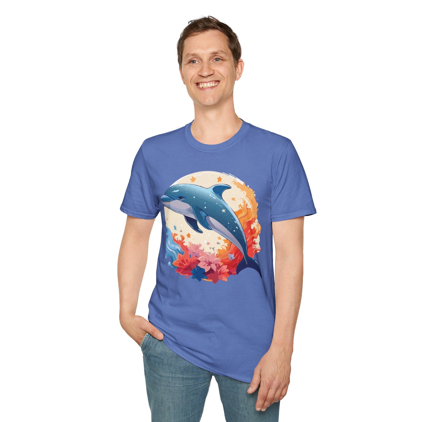 Dolphin Shirts, Shirt with Dolphin, Fish Tee Shirt, Animal Shirt