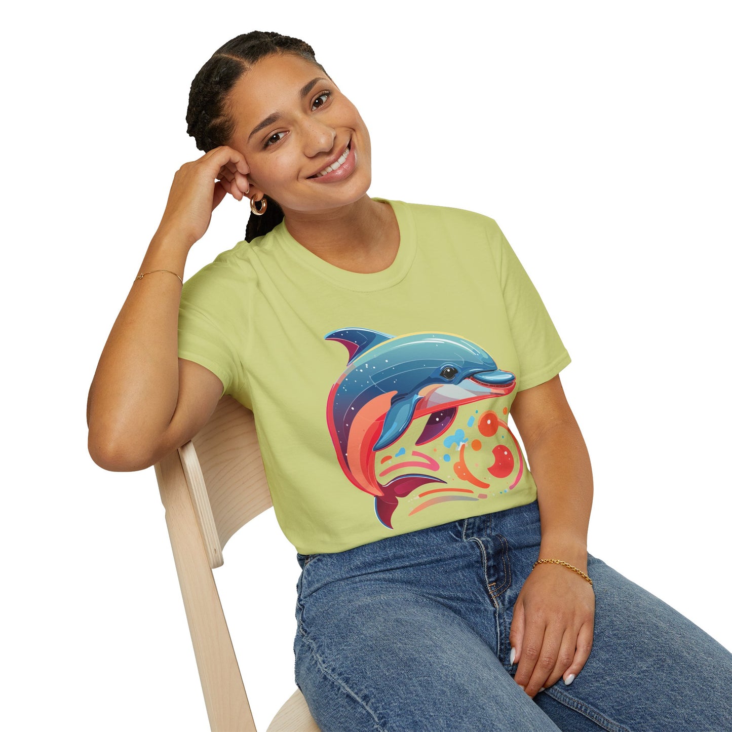 Dolphin Shirts, Shirt with Dolphin, Fish Tee Shirt, Animal Shirt