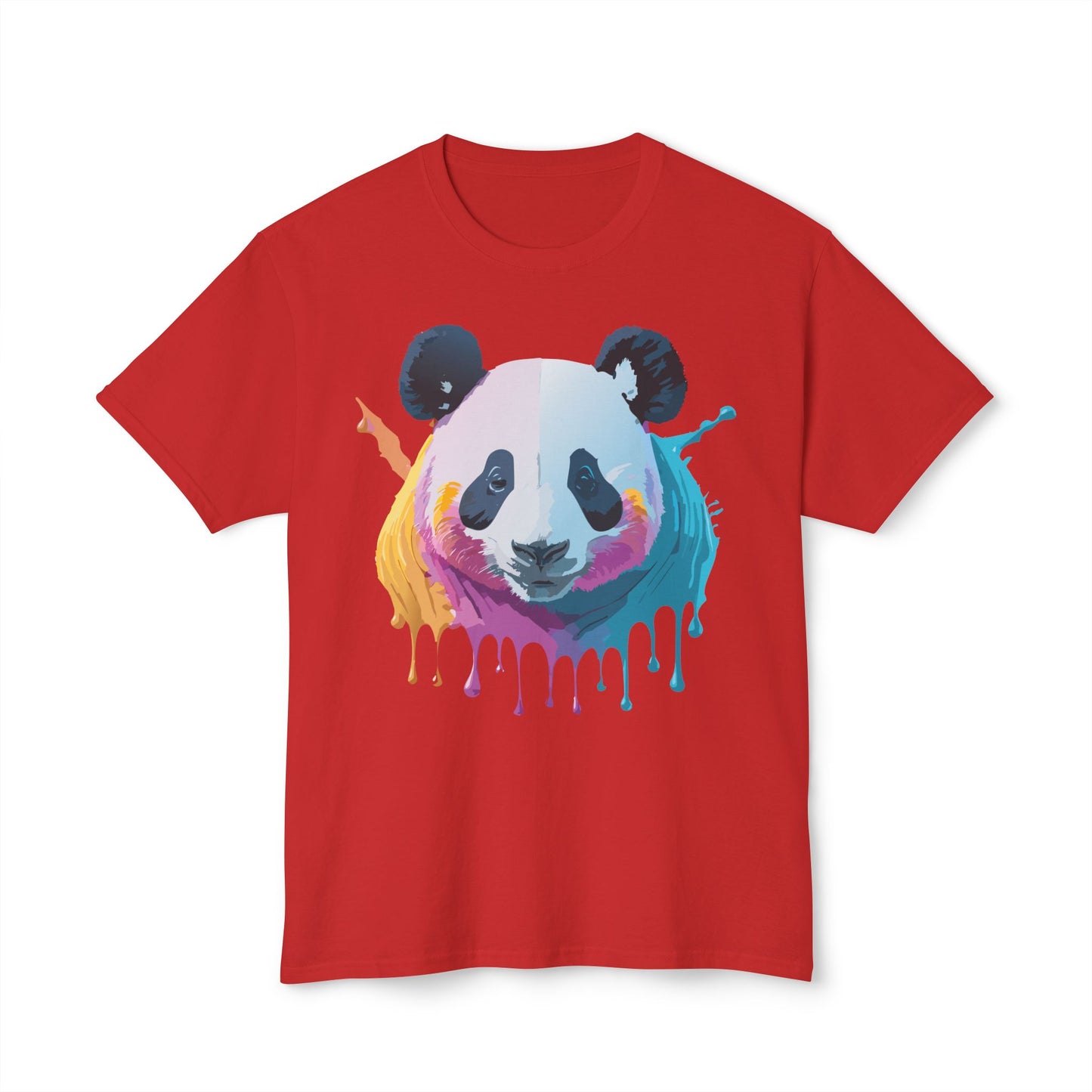 Panda T-Shirt, Vintage Panda Tee, Floral Tees, Panda Art Design Shirt, Tee Shirt with Panda Art 2