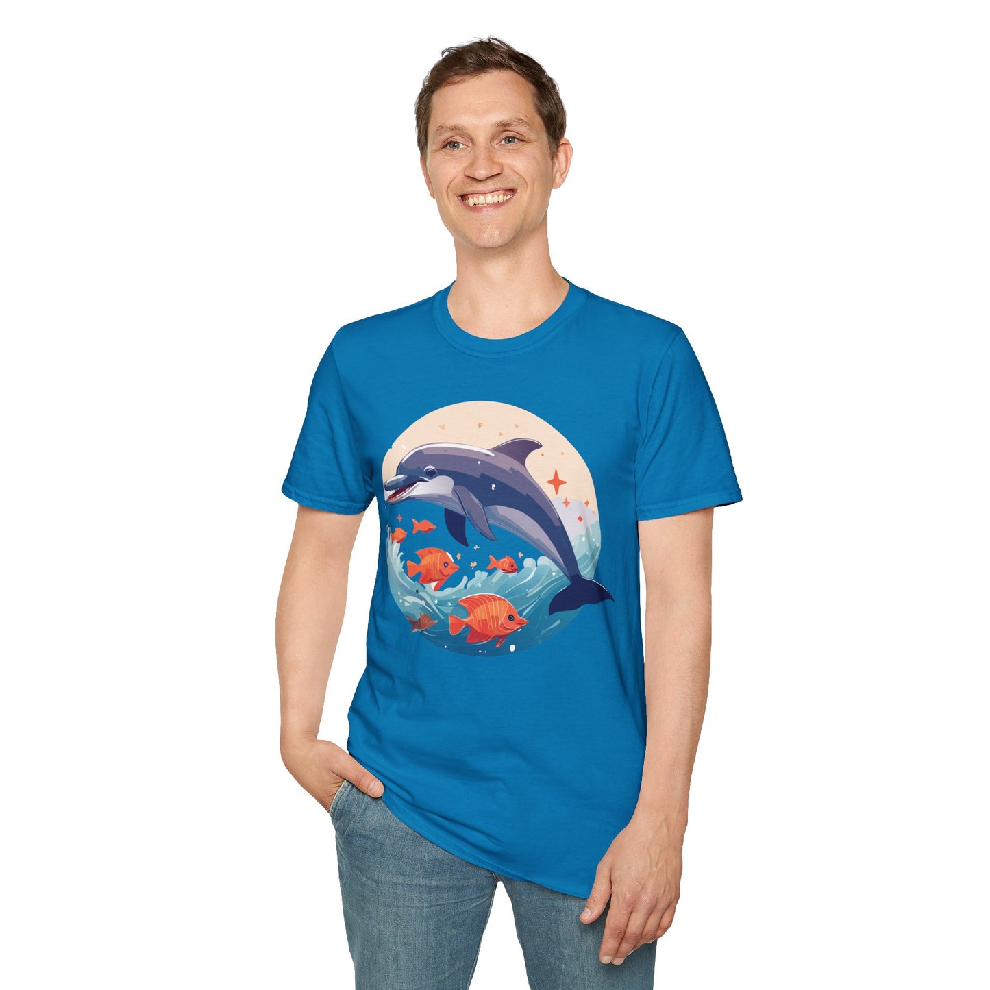Dolphin Shirts, Shirt with Dolphin, Fish Tee Shirt, Animal Shirt