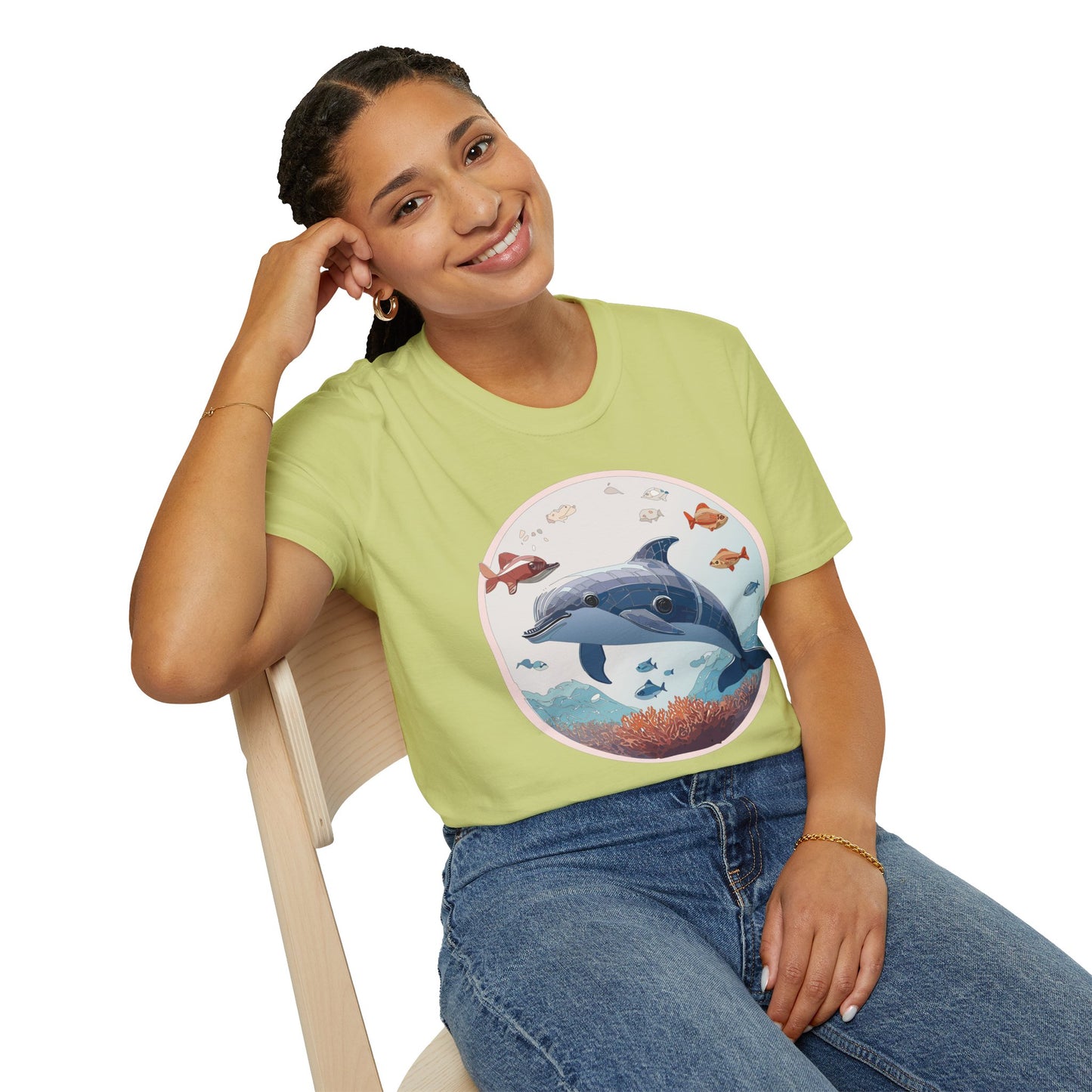 Dolphin Shirts, Shirt with Dolphin, Fish Tee Shirt, Animal Shirt