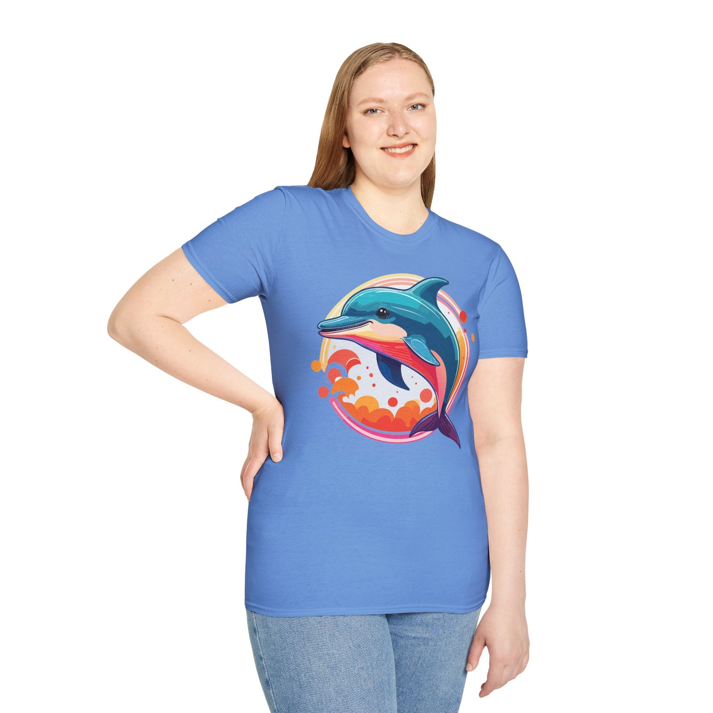 Dolphin Shirts, Shirt with Dolphin, Fish Tee Shirt, Animal Shirt