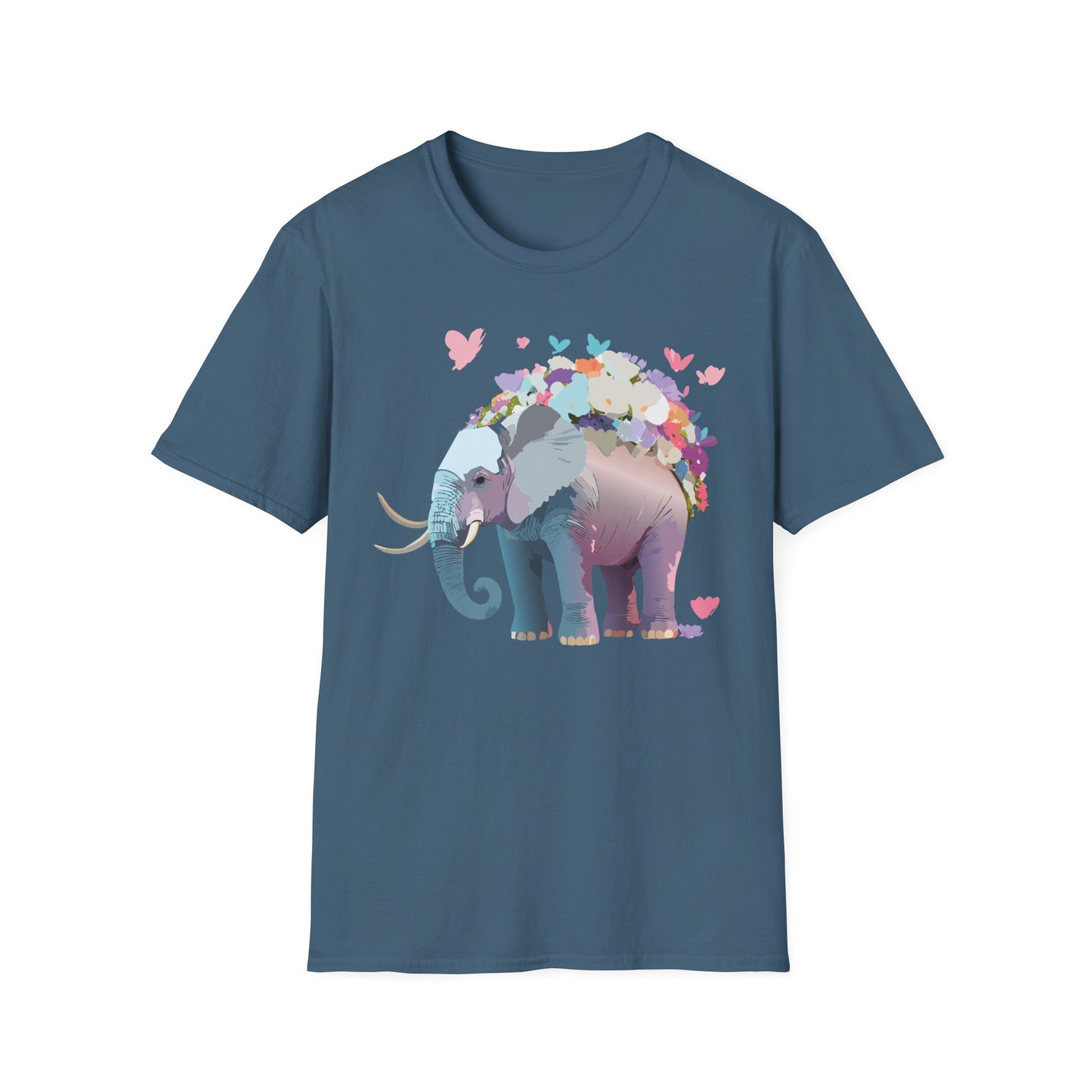 Elephant Shirt, T Shirt with Elephant, Elephant on T Shirt, T Shirt with Animation, Animals Tee Shirt