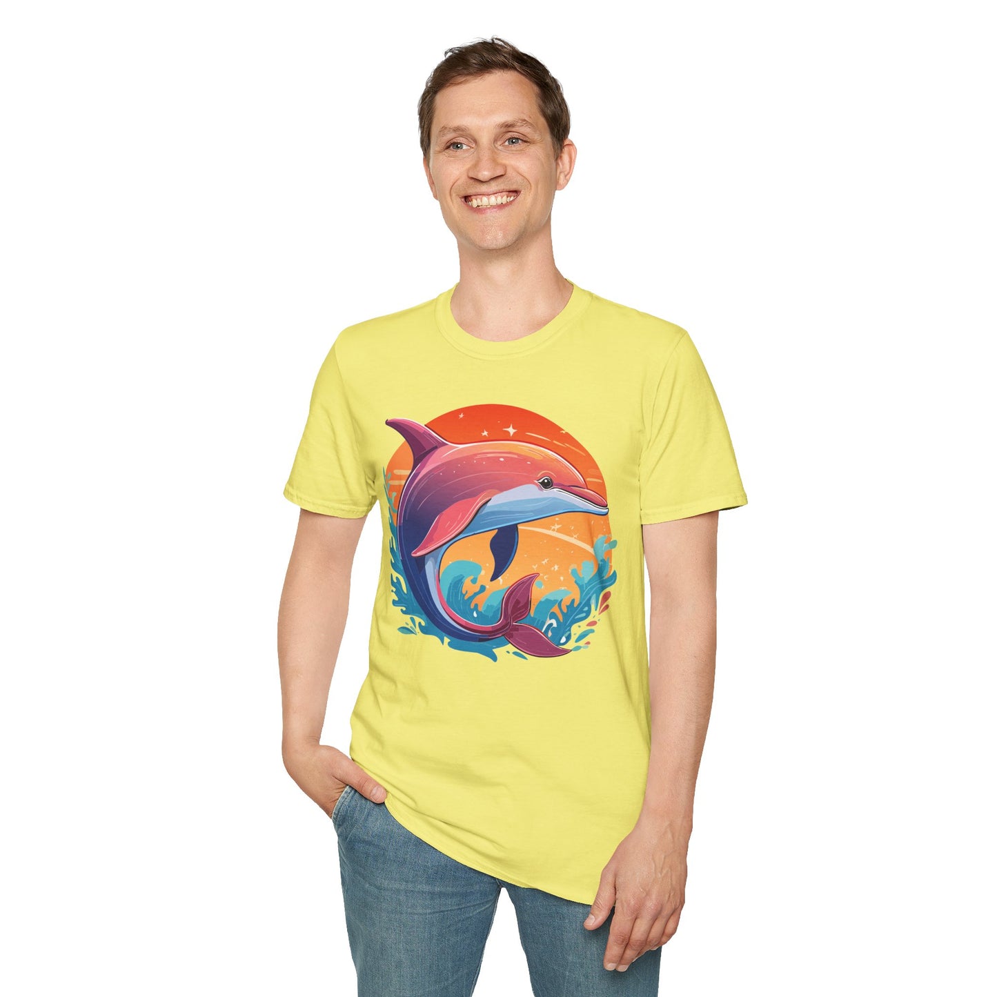 Dolphin Shirts, Shirt with Dolphin, Fish Tee Shirt, Animal Shirt