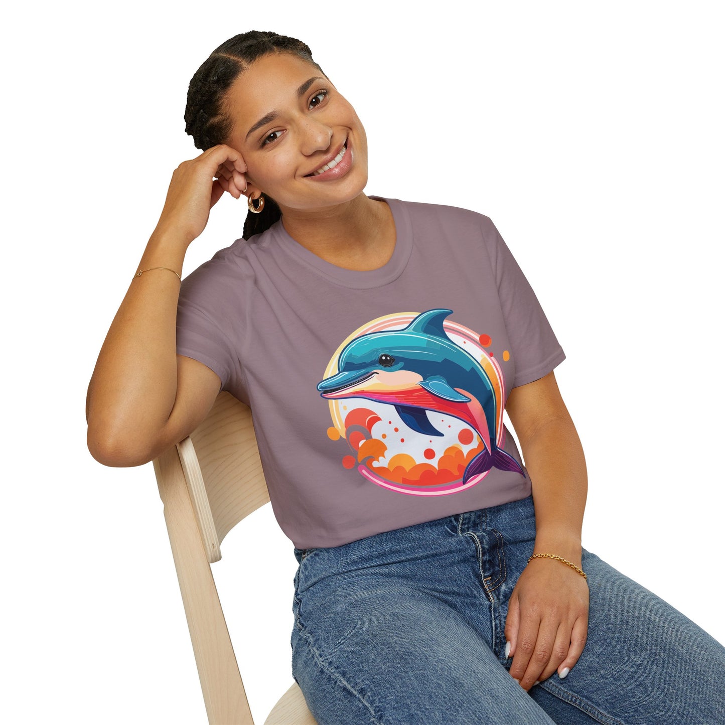 Dolphin Shirts, Shirt with Dolphin, Fish Tee Shirt, Animal Shirt