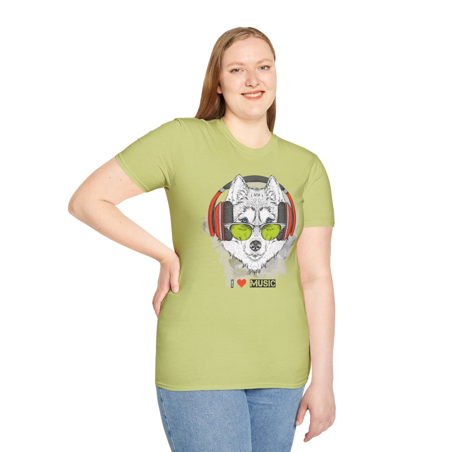 I love Music Animals Shirts, Shirt with Animals, Animals with Headphones Shirt