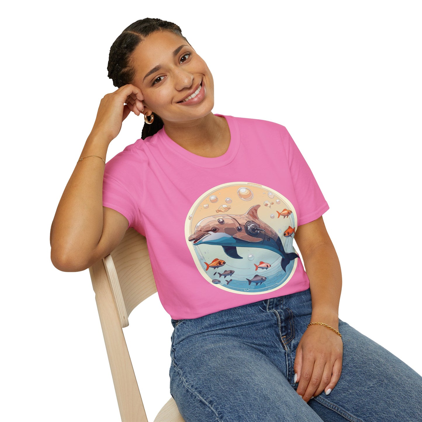 Dolphin Shirts, Shirt with Dolphin, Fish Tee Shirt, Animal Shirt