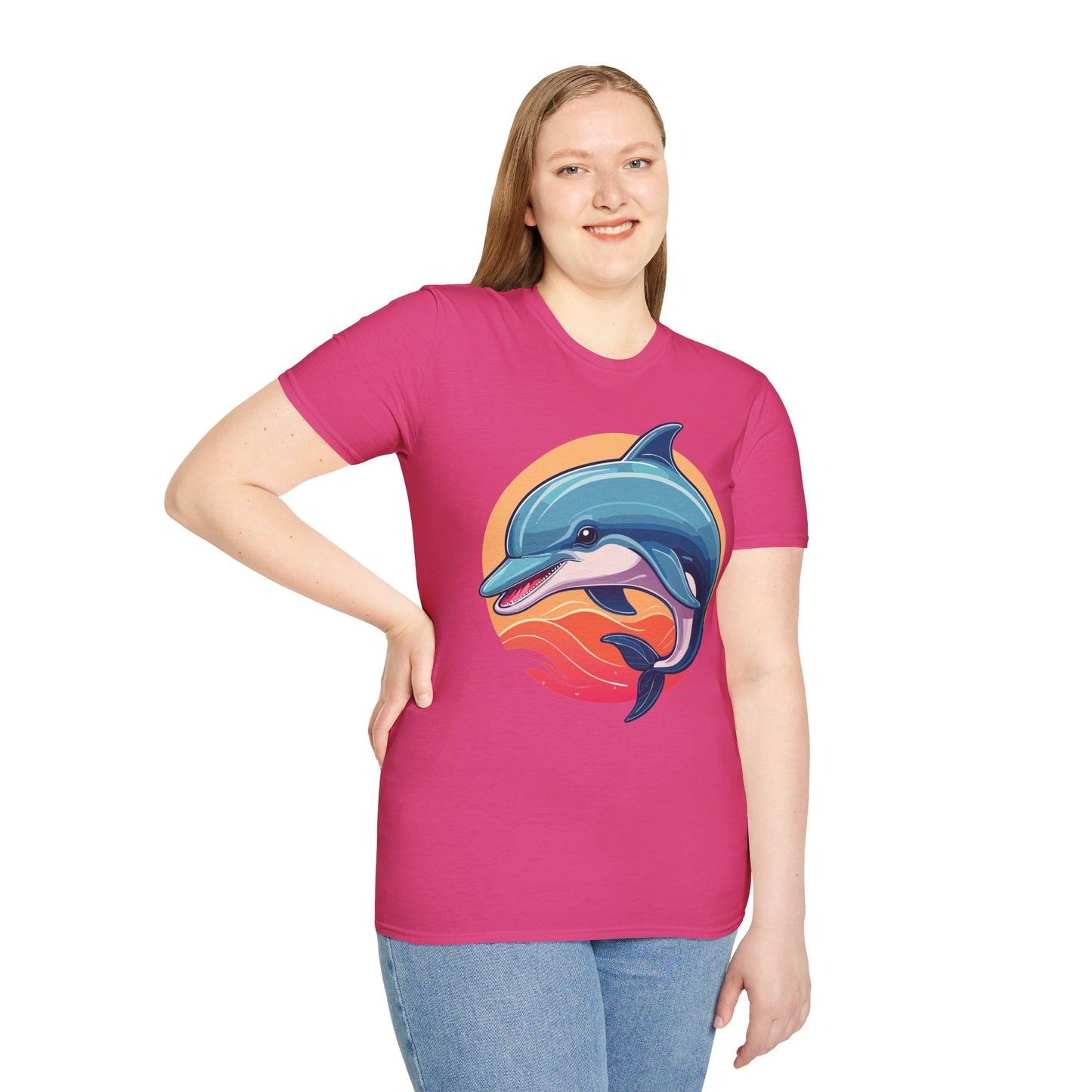 Dolphin Shirts, Shirt with Dolphin, Fish Tee Shirt, Animal Shirt