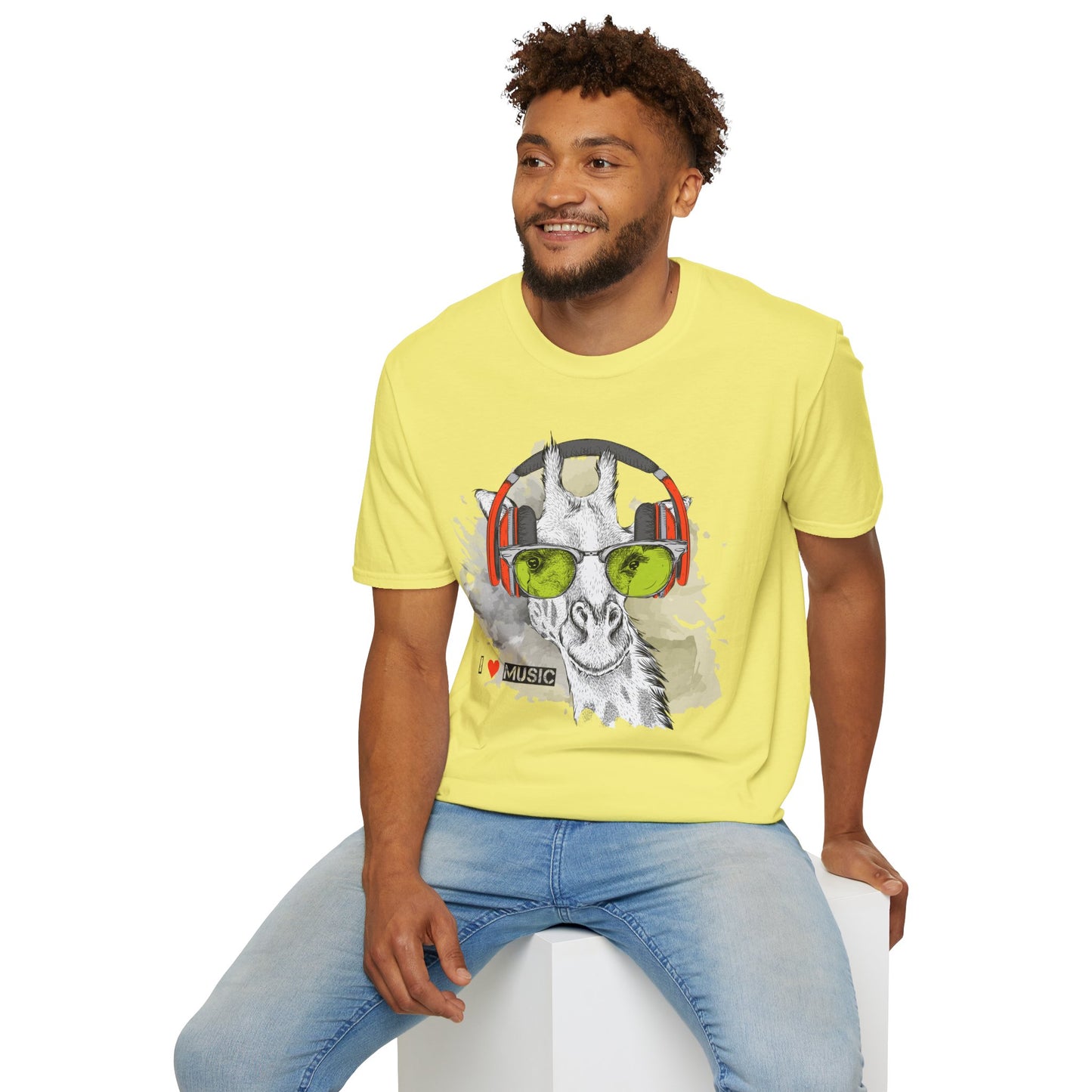 I love Music Animals Shirts, Shirt with Animals, Animals with Headphones Shirt