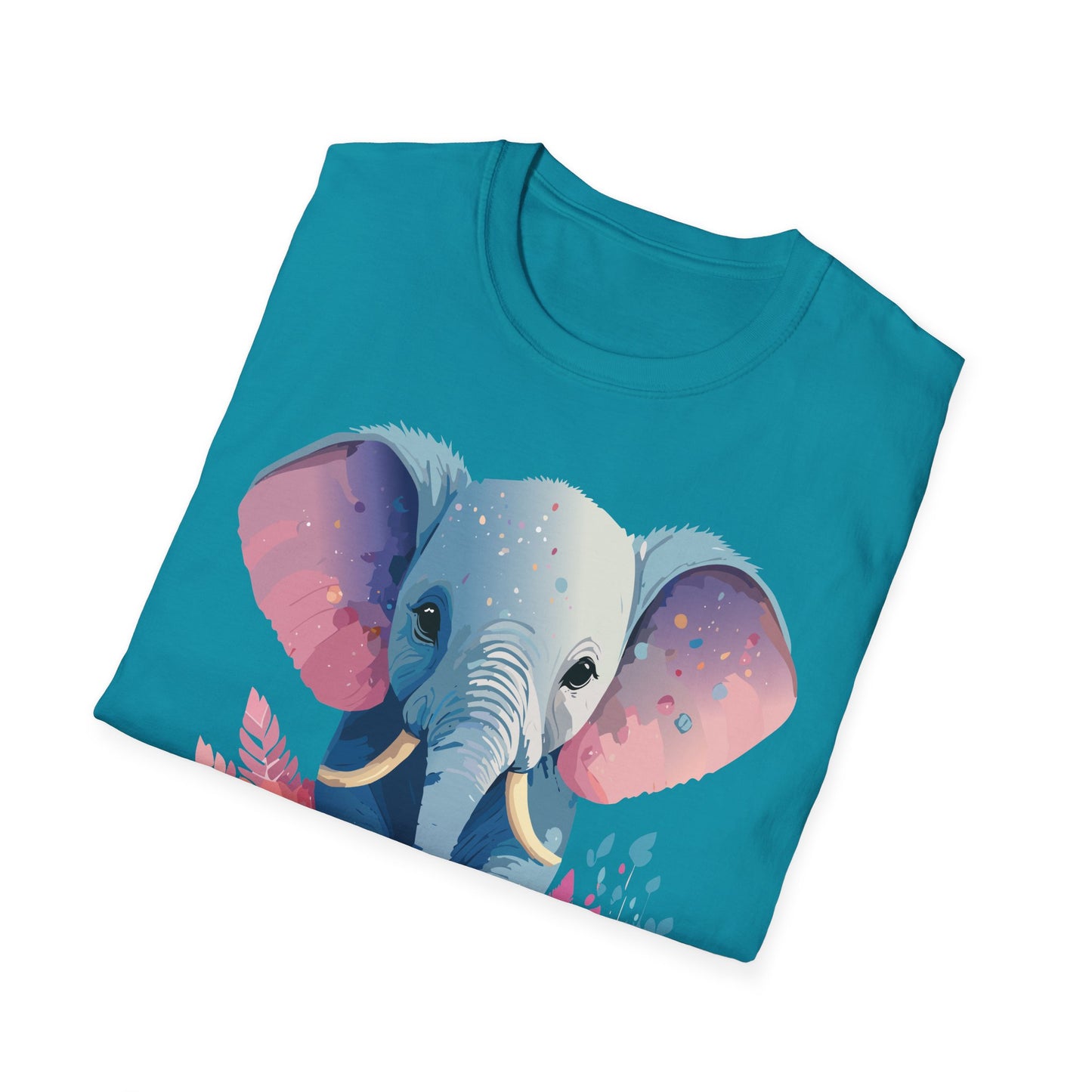 Elephant Shirt, T Shirt with Elephant, Elephant on T Shirt, T Shirt with Animation, Animals Tee Shirt