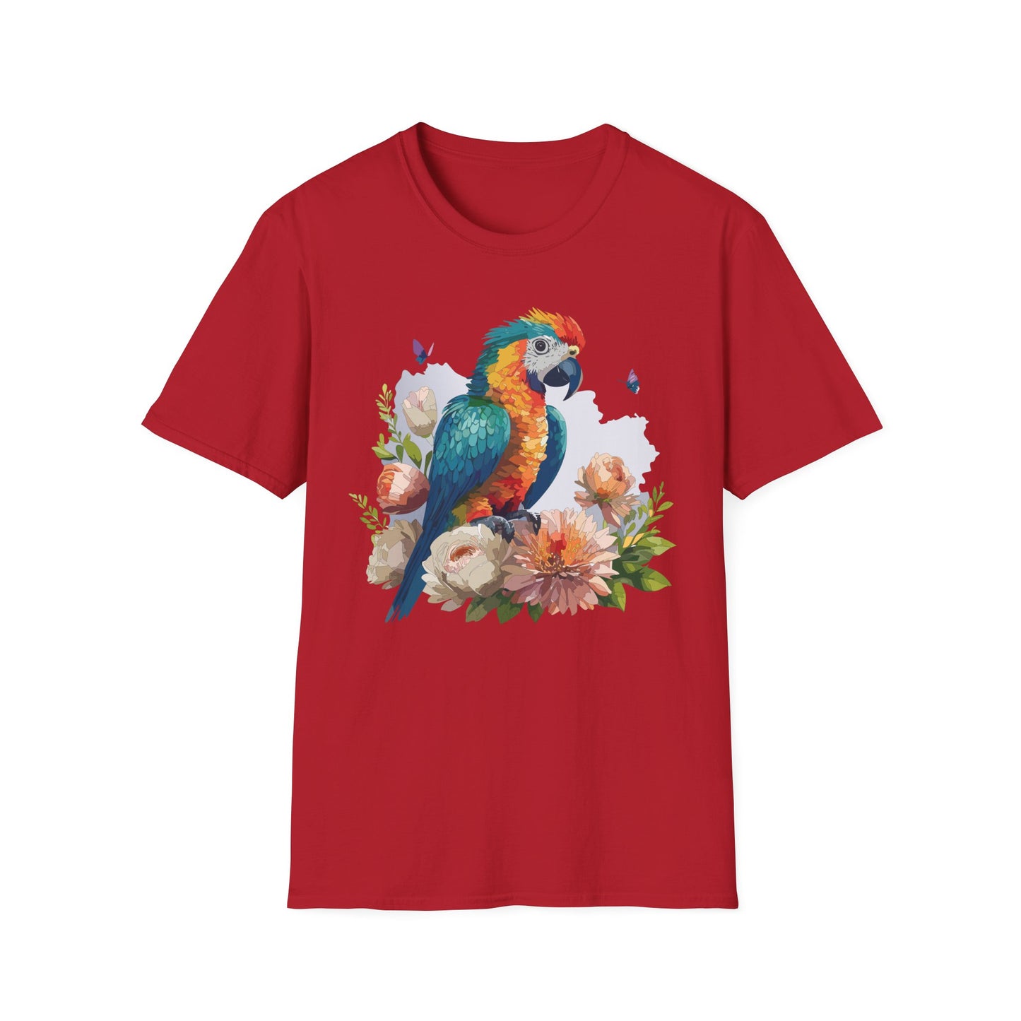 Bird T-Shirt, Floral Bird T Shirt, Shirt with Bird, Shirt with Animal