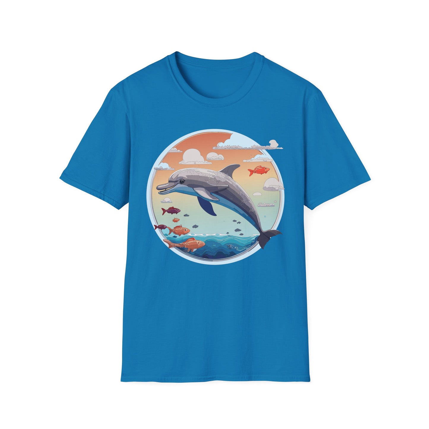 Dolphin Shirts, Shirt with Dolphin, Fish Tee Shirt, Animal Shirt