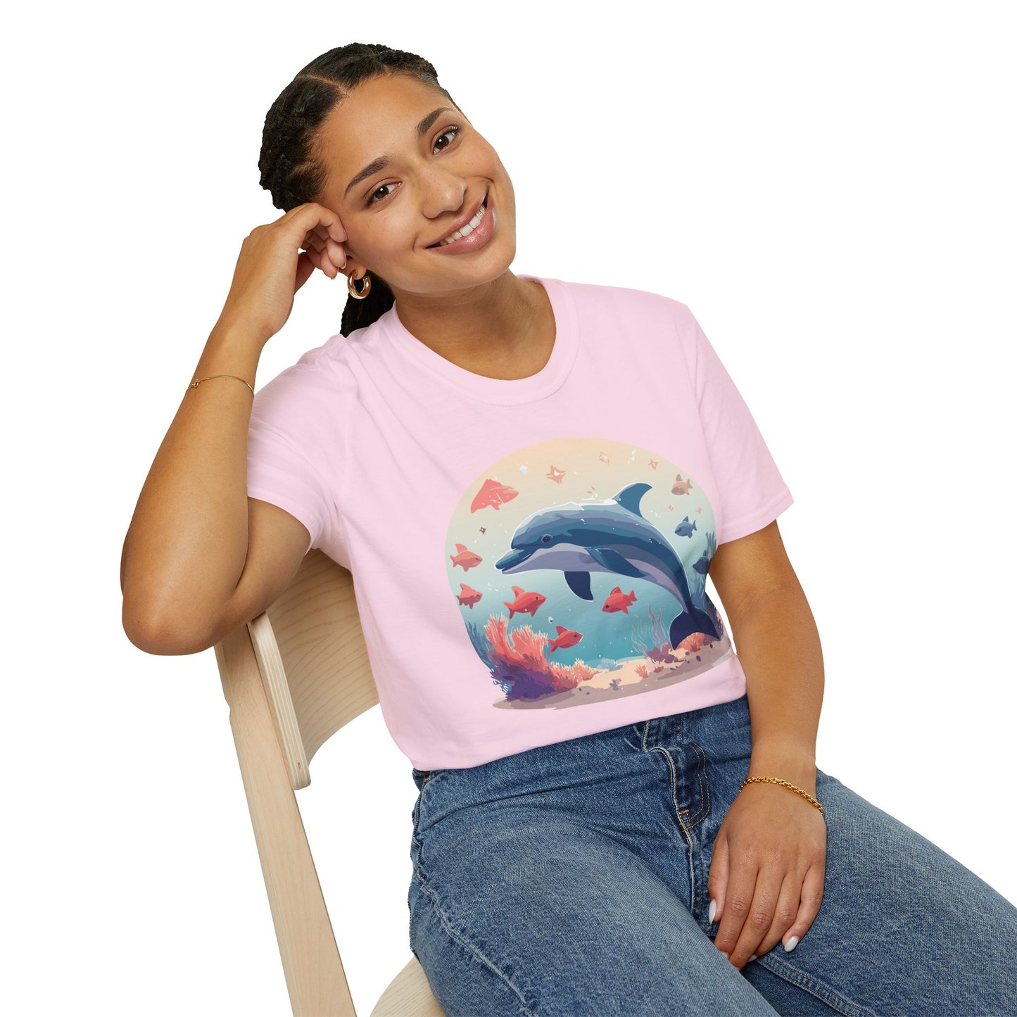 Dolphin Shirts, Shirt with Dolphin, Fish Tee Shirt, Animal Shirt