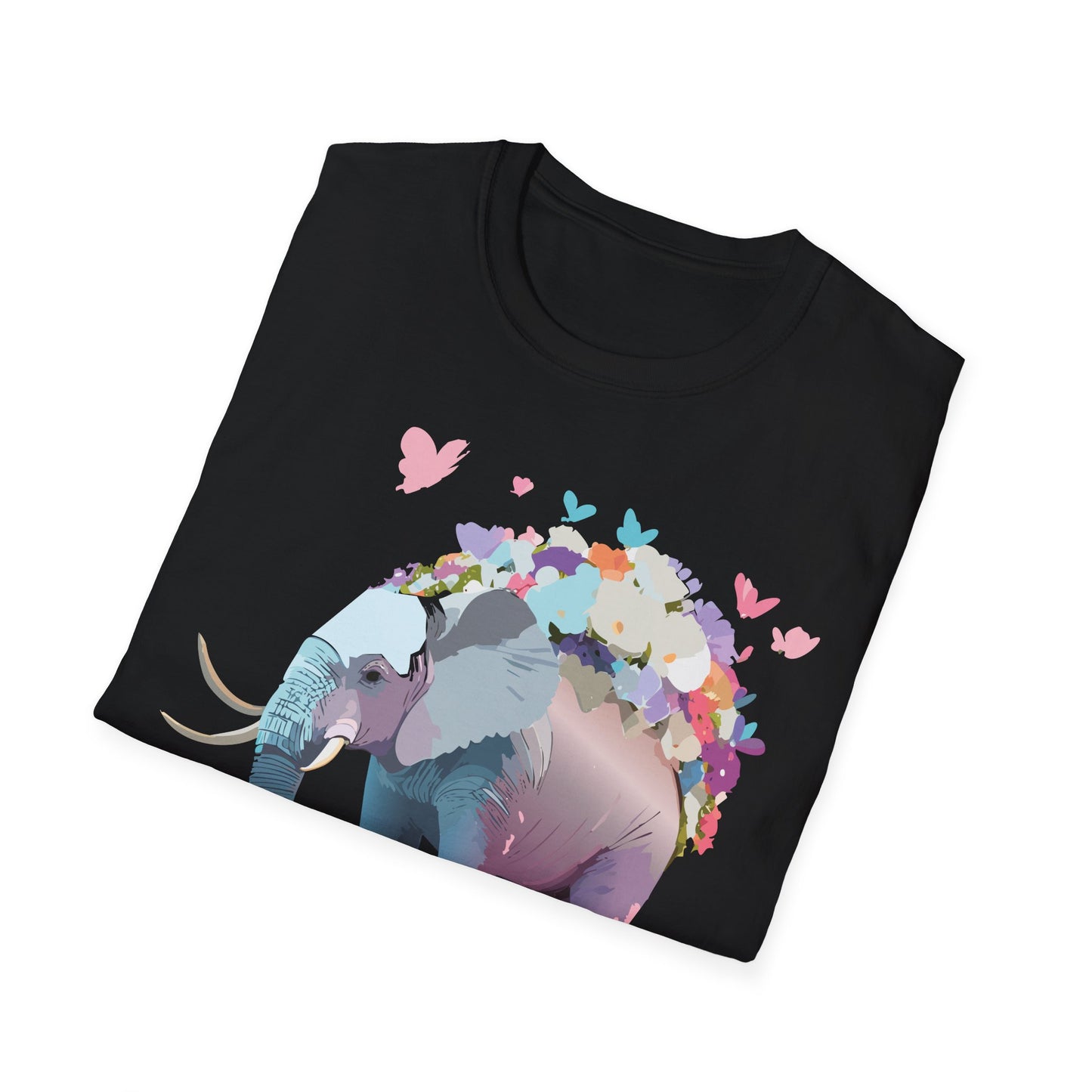 Elephant Shirt, T Shirt with Elephant, Elephant on T Shirt, T Shirt with Animation, Animals Tee Shirt