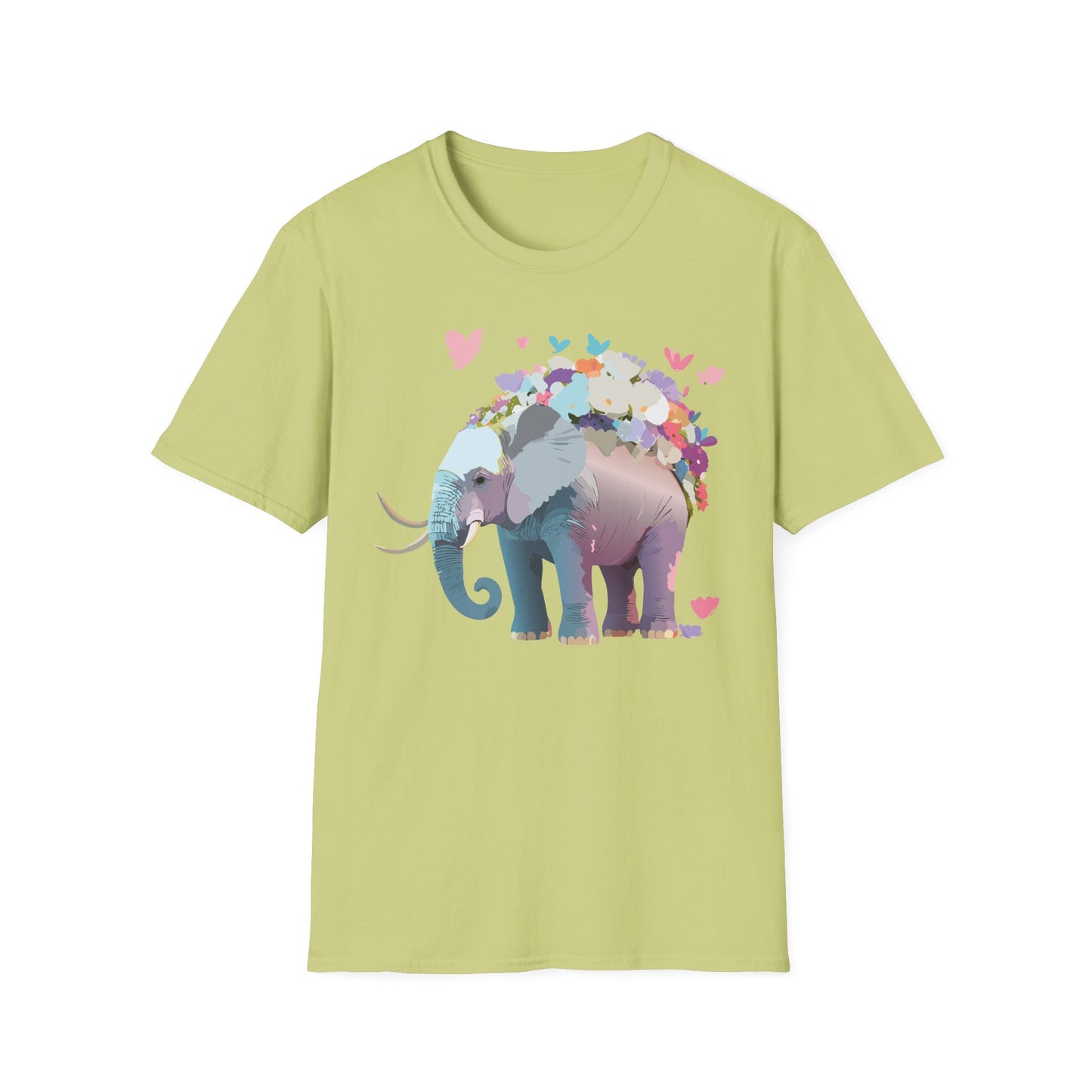 Elephant Shirt, T Shirt with Elephant, Elephant on T Shirt, T Shirt with Animation, Animals Tee Shirt