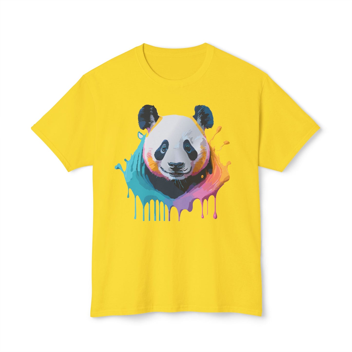 Panda T-Shirt, Vintage Panda Tee, Floral Tees, Panda Art Design Shirt, Tee Shirt with Panda Art 1