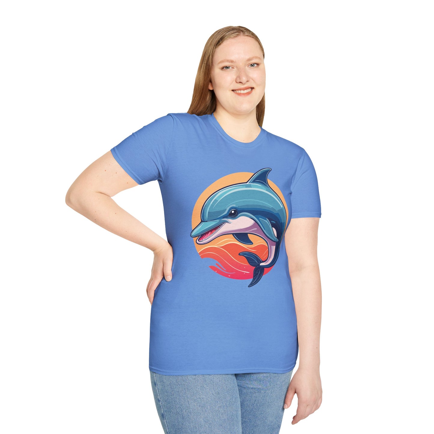Dolphin Shirts, Shirt with Dolphin, Fish Tee Shirt, Animal Shirt