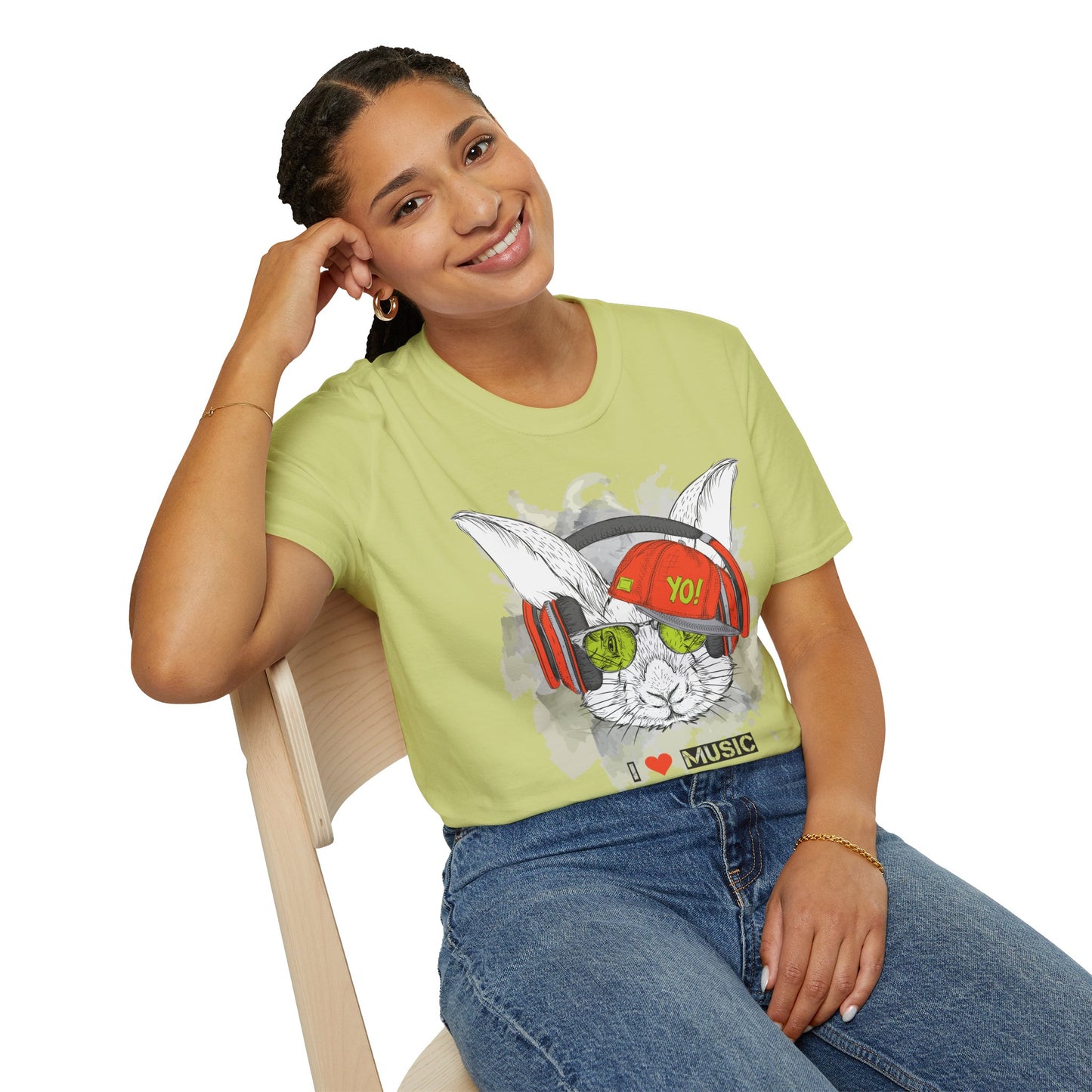 I love Music Animals Shirts, Shirt with Animals, Animals with Headphones Shirt