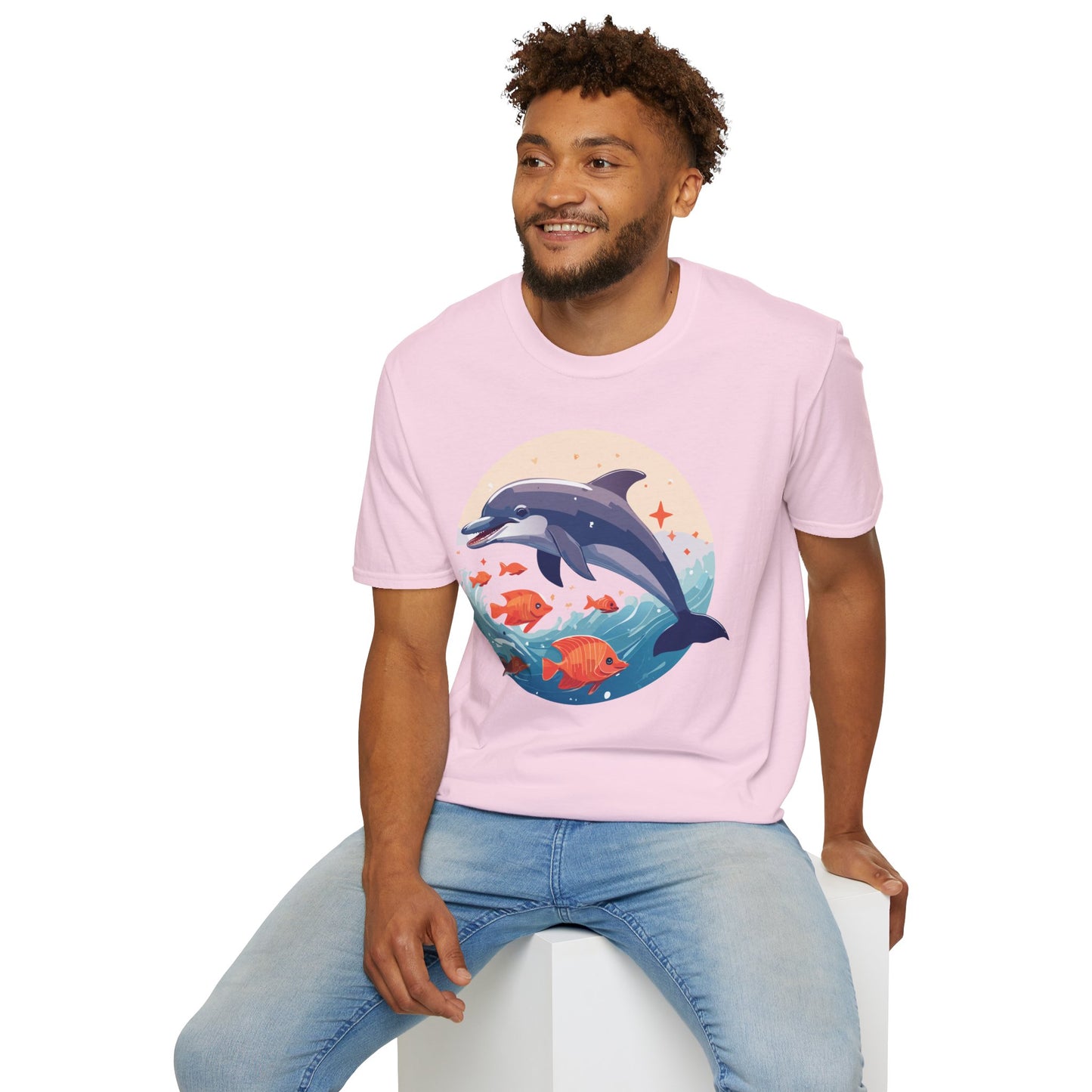 Dolphin Shirts, Shirt with Dolphin, Fish Tee Shirt, Animal Shirt
