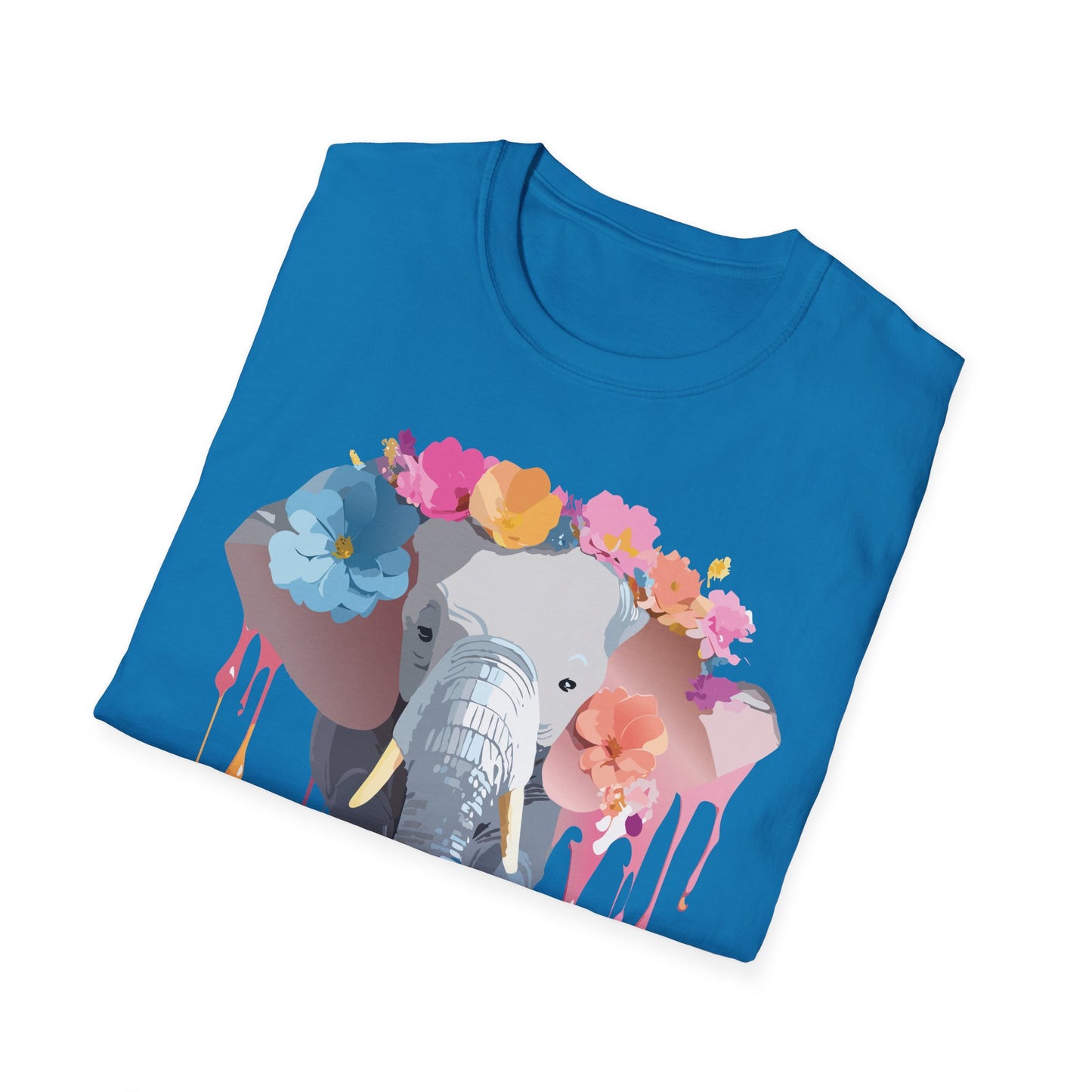 Elephant Shirt, T Shirt with Elephant, Elephant on T Shirt, T Shirt with Animation, Animals Tee Shirt