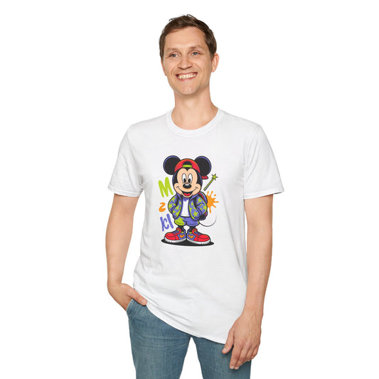 Cartoon T Shirt With Animation Design Unisex Gildan Softstyle 64000 Tee For Funny Animals
