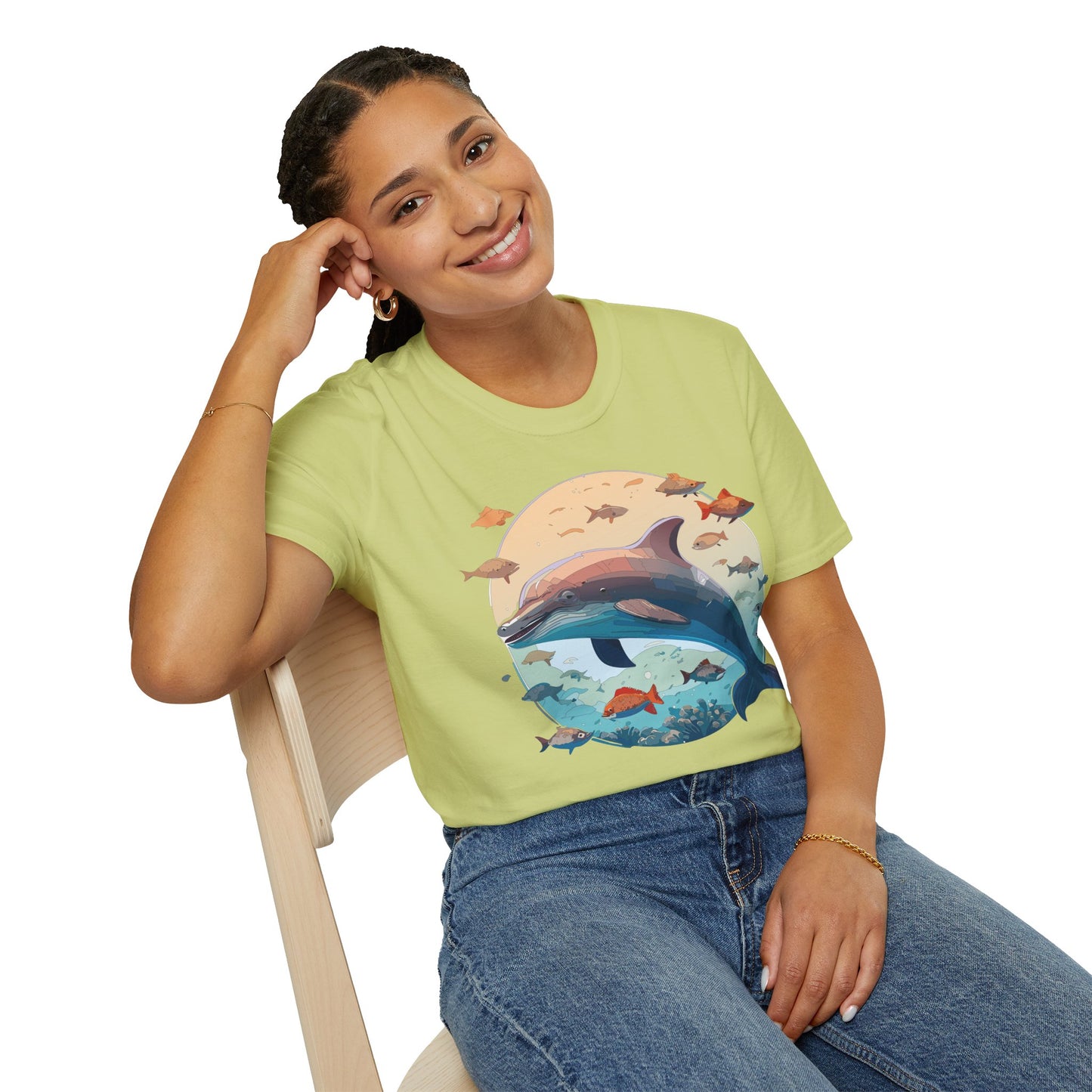 Dolphin Shirts, Shirt with Dolphin, Fish Tee Shirt, Animal Shirt
