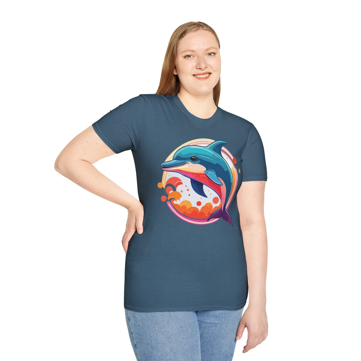 Dolphin Shirts, Shirt with Dolphin, Fish Tee Shirt, Animal Shirt