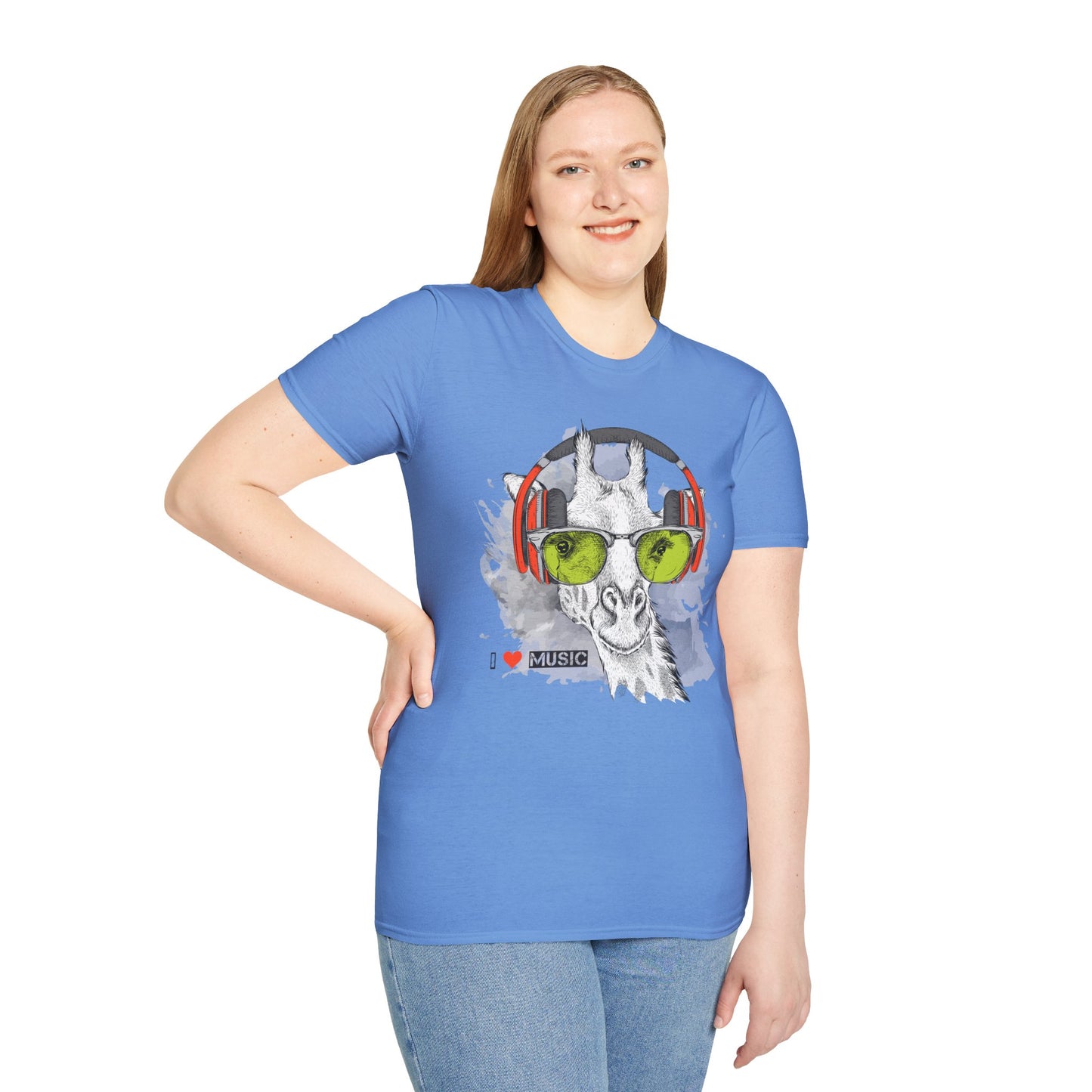 I love Music Animals Shirts, Shirt with Animals, Animals with Headphones Shirt