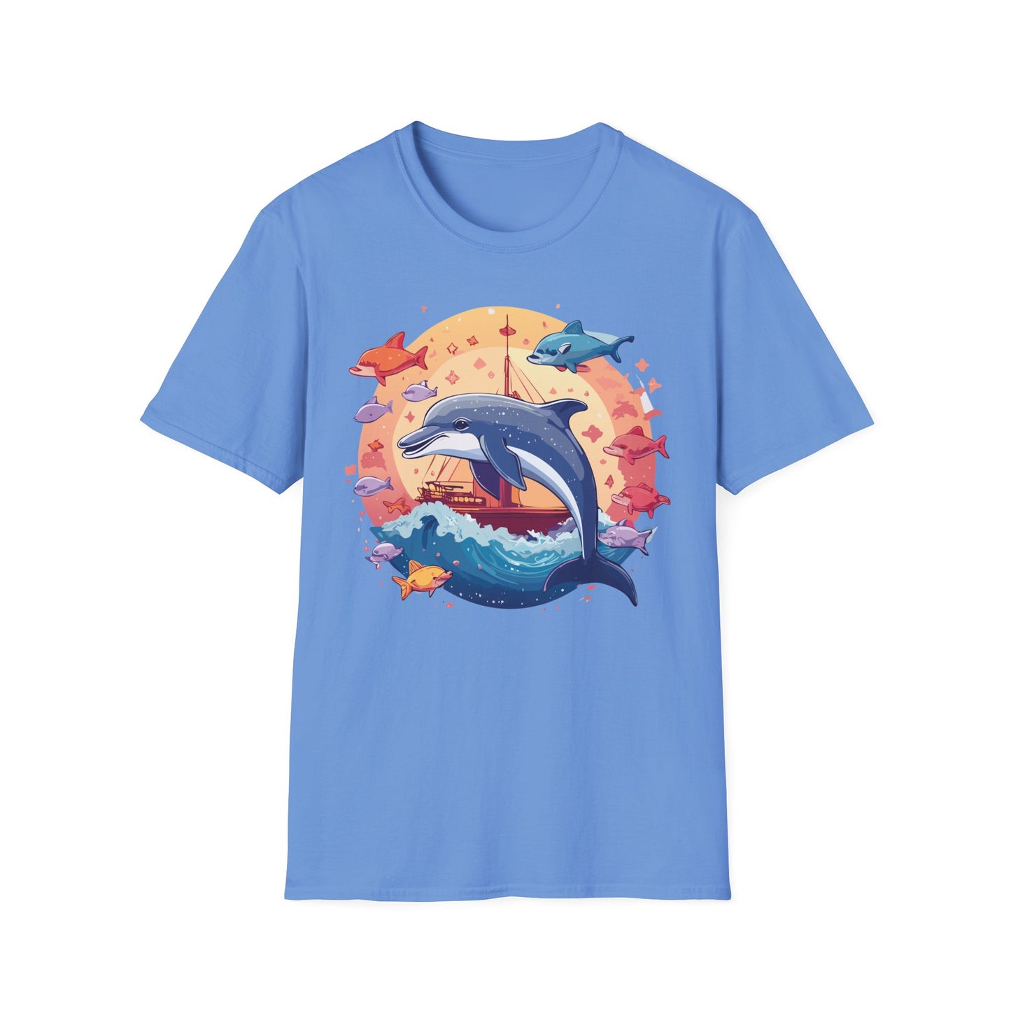 Dolphin Shirts, Shirt with Dolphin, Fish Tee Shirt, Animal Shirt