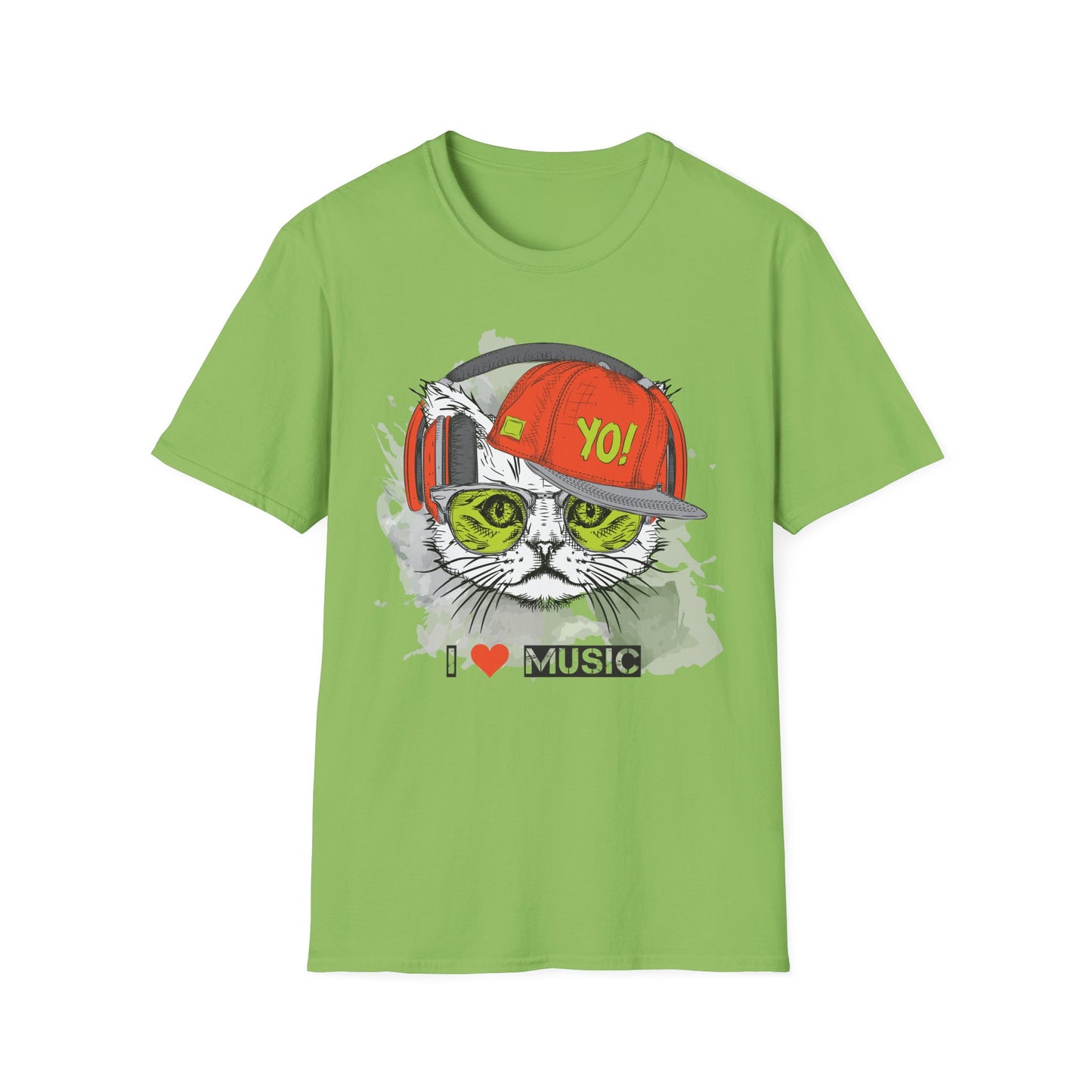 I love Music Animals Shirts, Shirt with Animals, Animals with Headphones Shirt