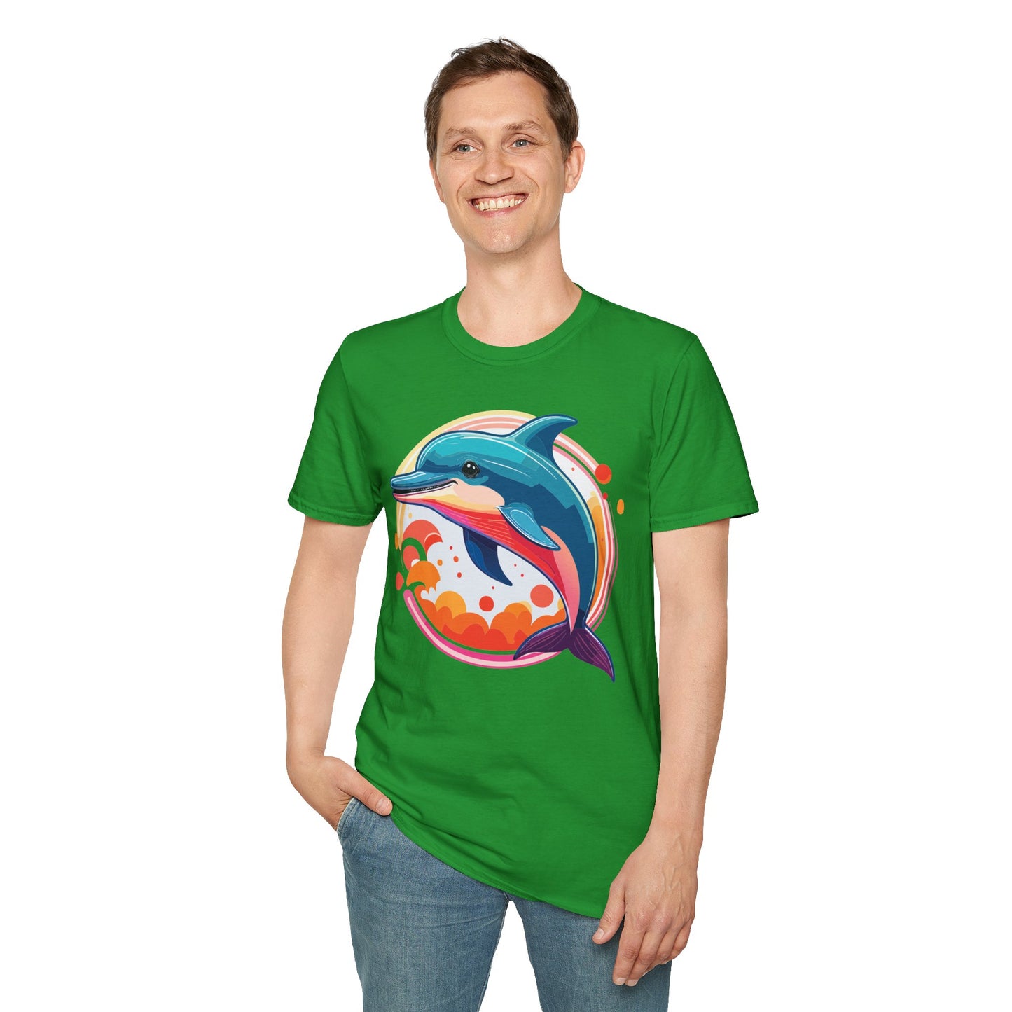 Dolphin Shirts, Shirt with Dolphin, Fish Tee Shirt, Animal Shirt