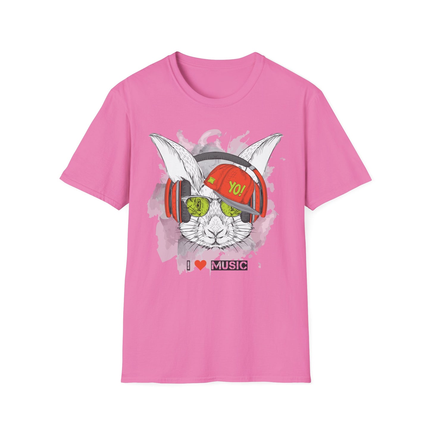 I love Music Animals Shirts, Shirt with Animals, Animals with Headphones Shirt