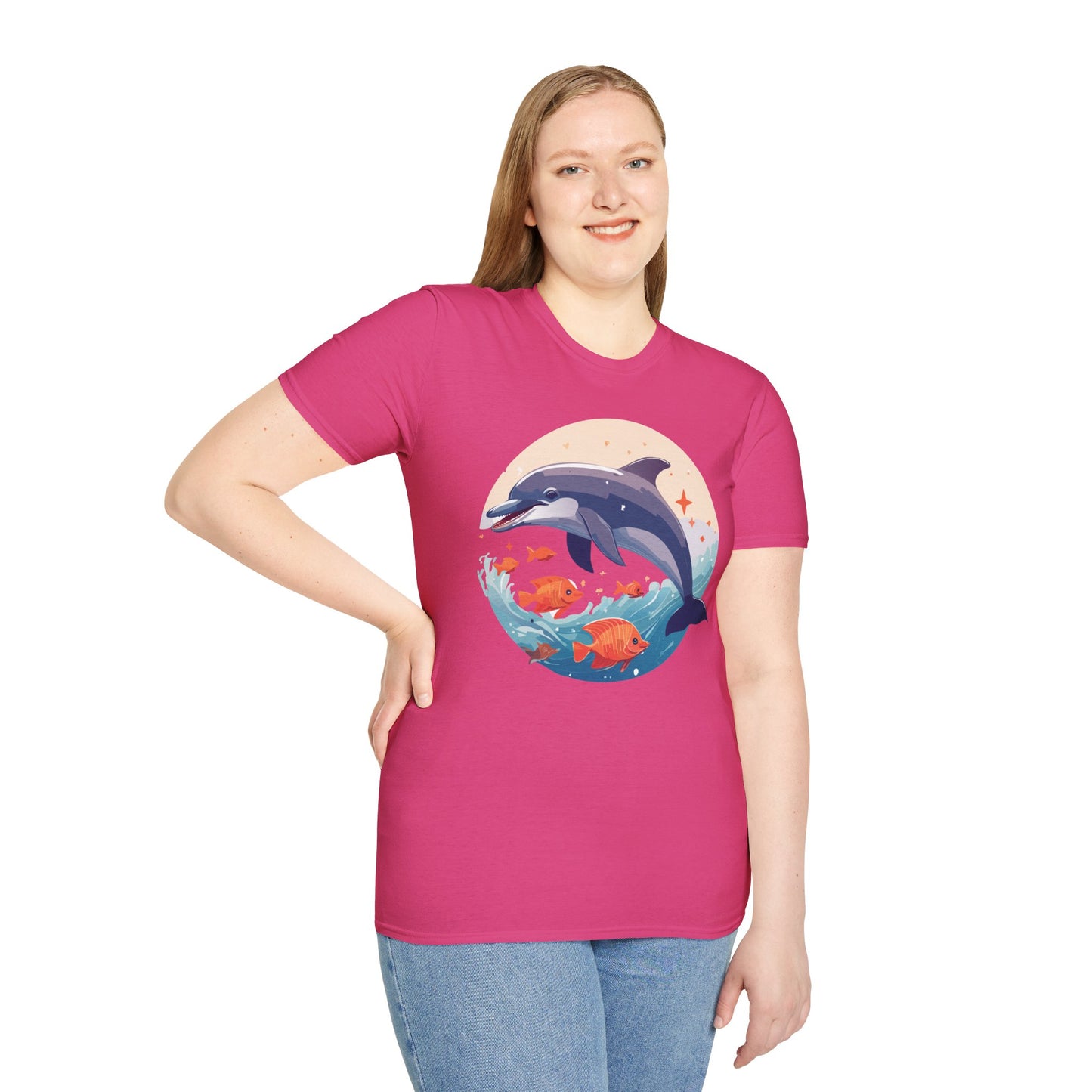 Dolphin Shirts, Shirt with Dolphin, Fish Tee Shirt, Animal Shirt