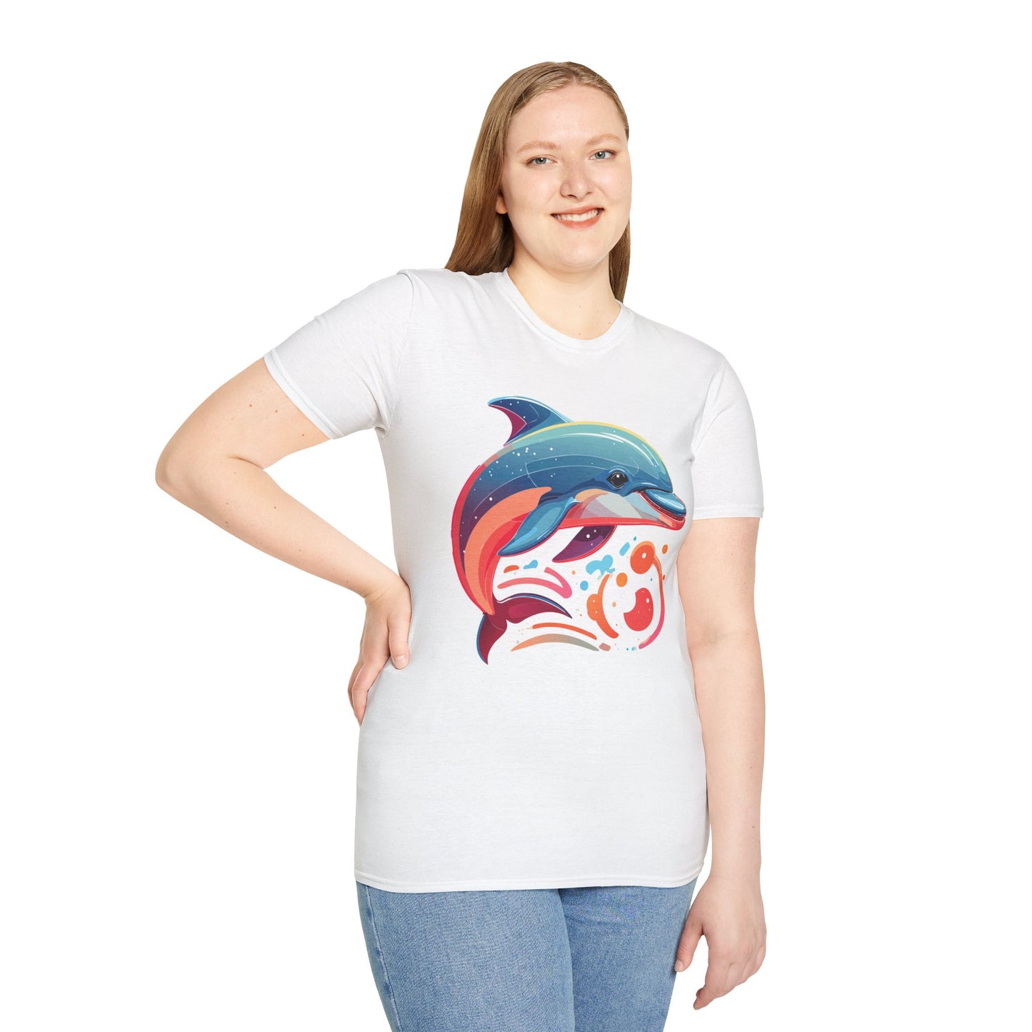 Dolphin Shirts, Shirt with Dolphin, Fish Tee Shirt, Animal Shirt