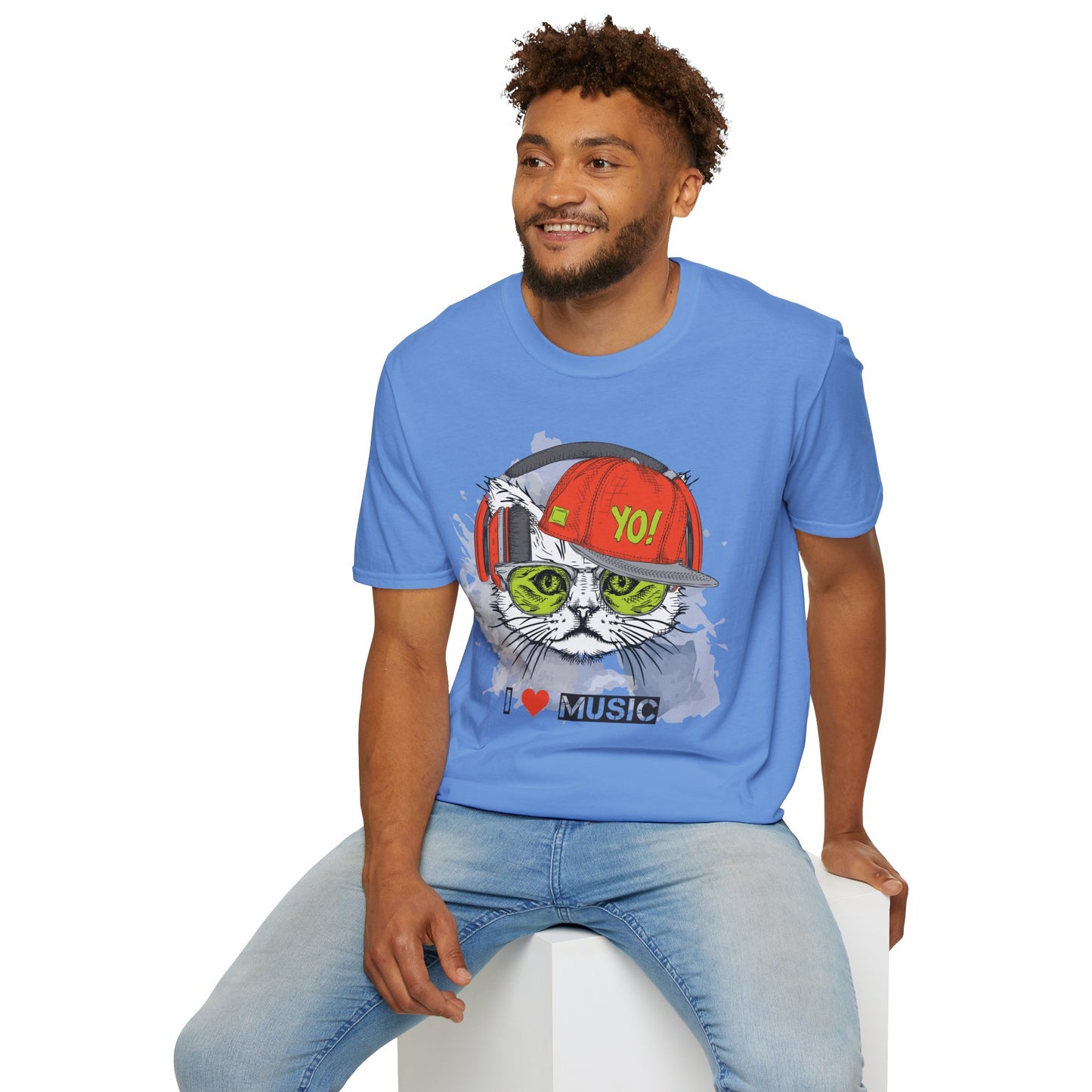I love Music Animals Shirts, Shirt with Animals, Animals with Headphones Shirt