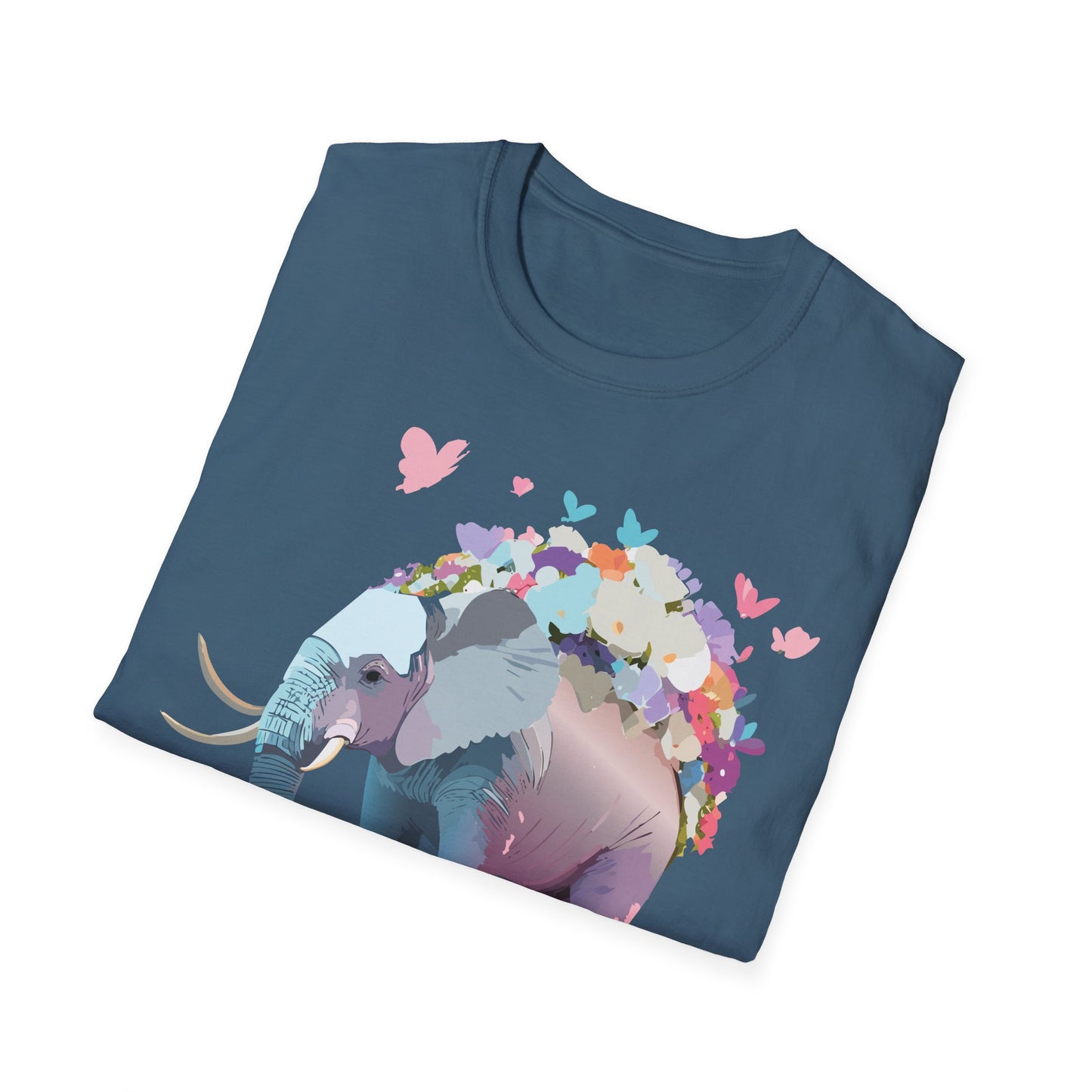 Elephant Shirt, T Shirt with Elephant, Elephant on T Shirt, T Shirt with Animation, Animals Tee Shirt