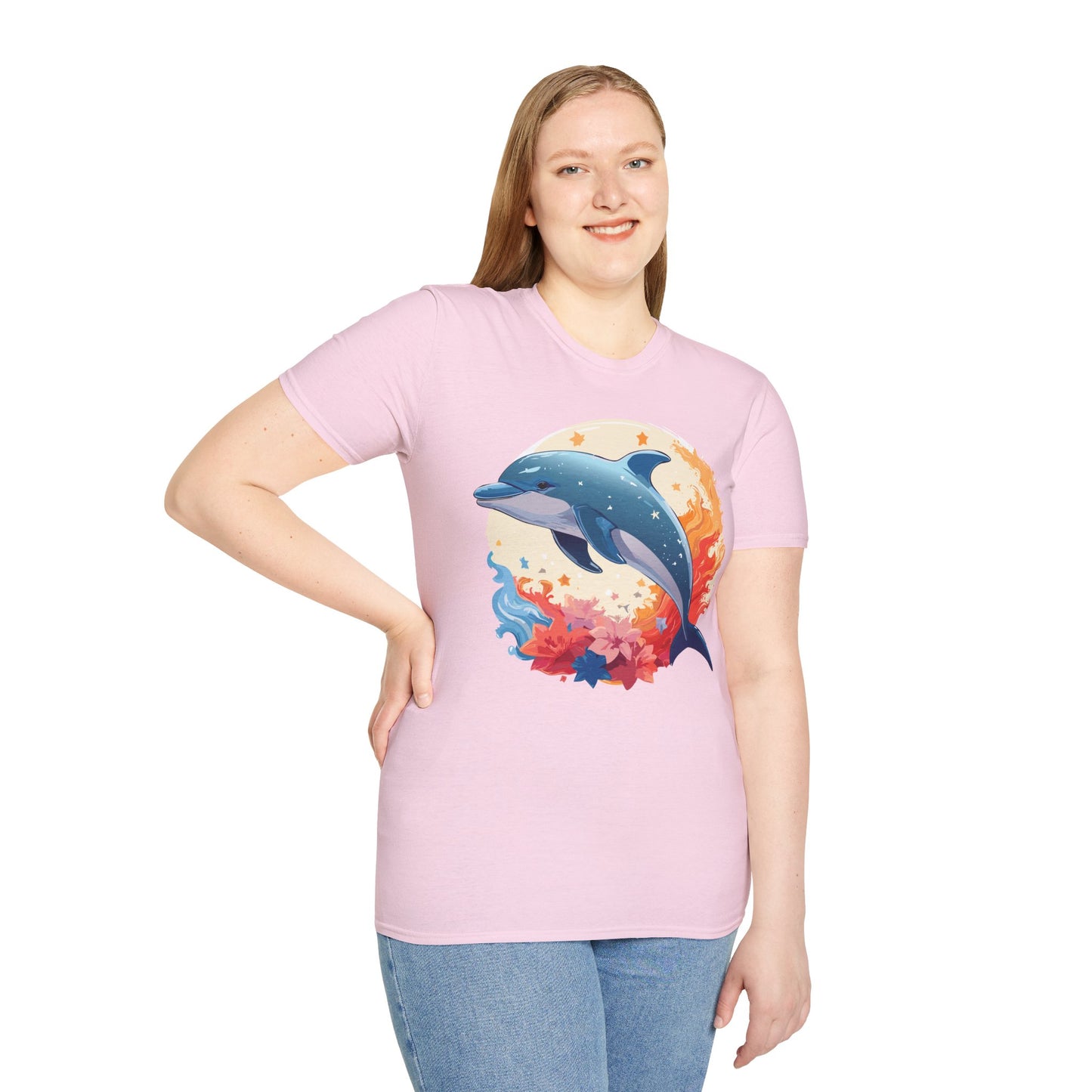 Dolphin Shirts, Shirt with Dolphin, Fish Tee Shirt, Animal Shirt