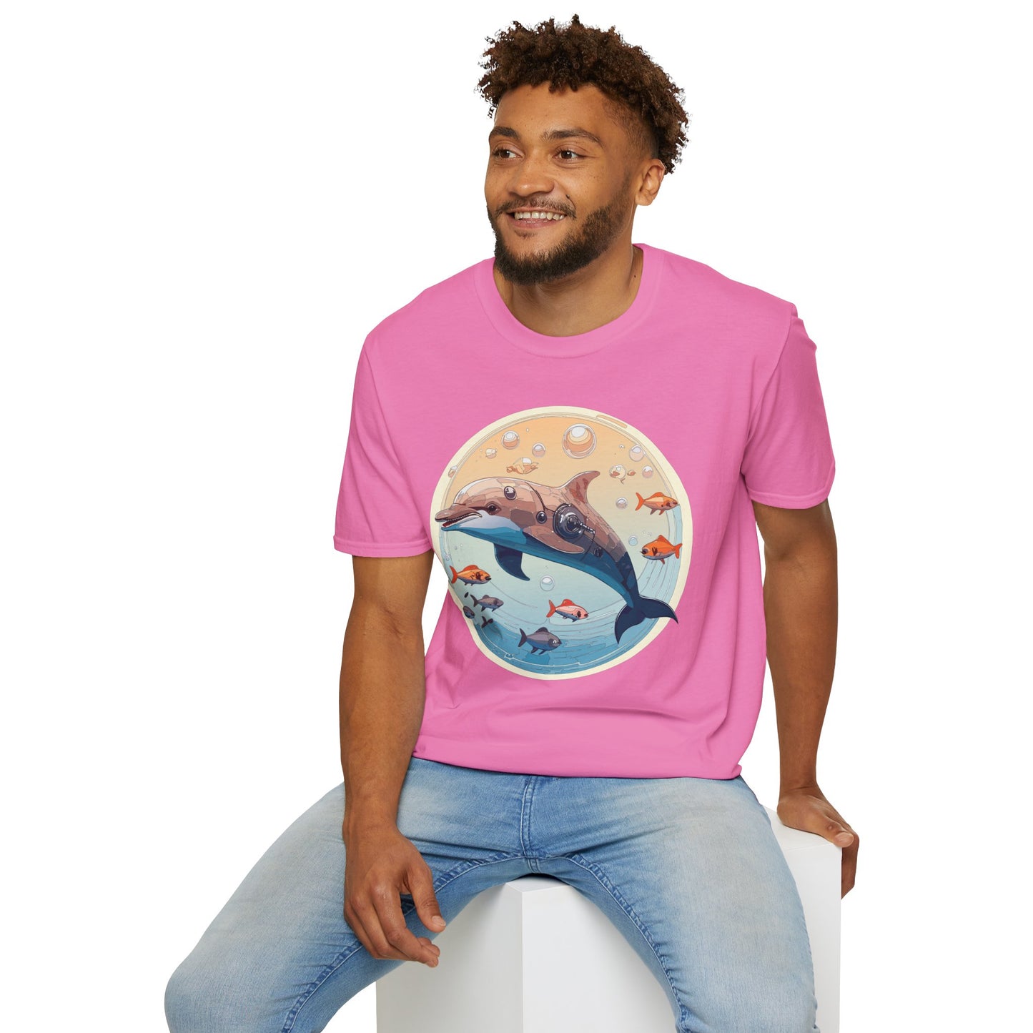 Dolphin Shirts, Shirt with Dolphin, Fish Tee Shirt, Animal Shirt
