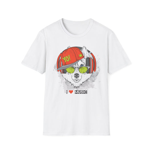 I love Music Animals Shirts, Shirt with Animals, Animals with Headphones Shirt