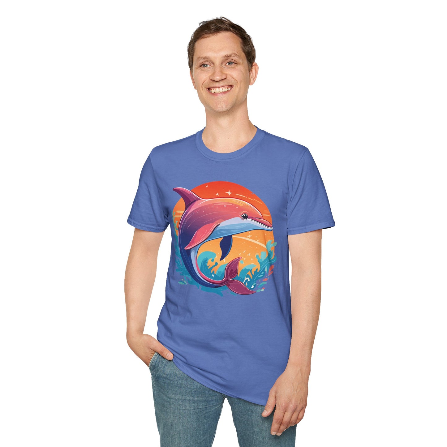 Dolphin Shirts, Shirt with Dolphin, Fish Tee Shirt, Animal Shirt