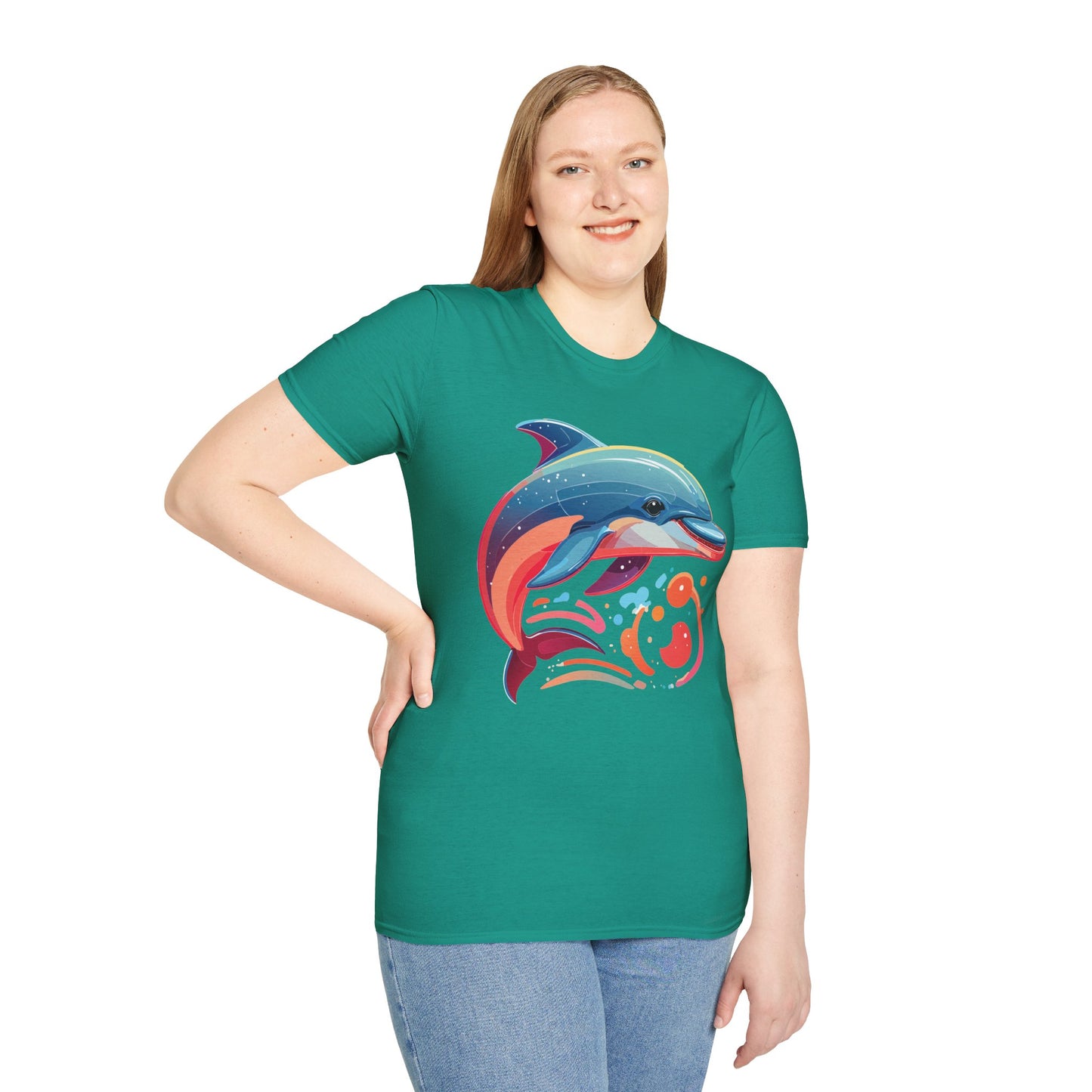 Dolphin Shirts, Shirt with Dolphin, Fish Tee Shirt, Animal Shirt