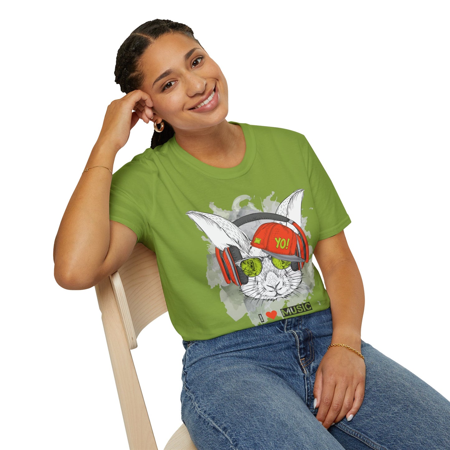 I love Music Animals Shirts, Shirt with Animals, Animals with Headphones Shirt