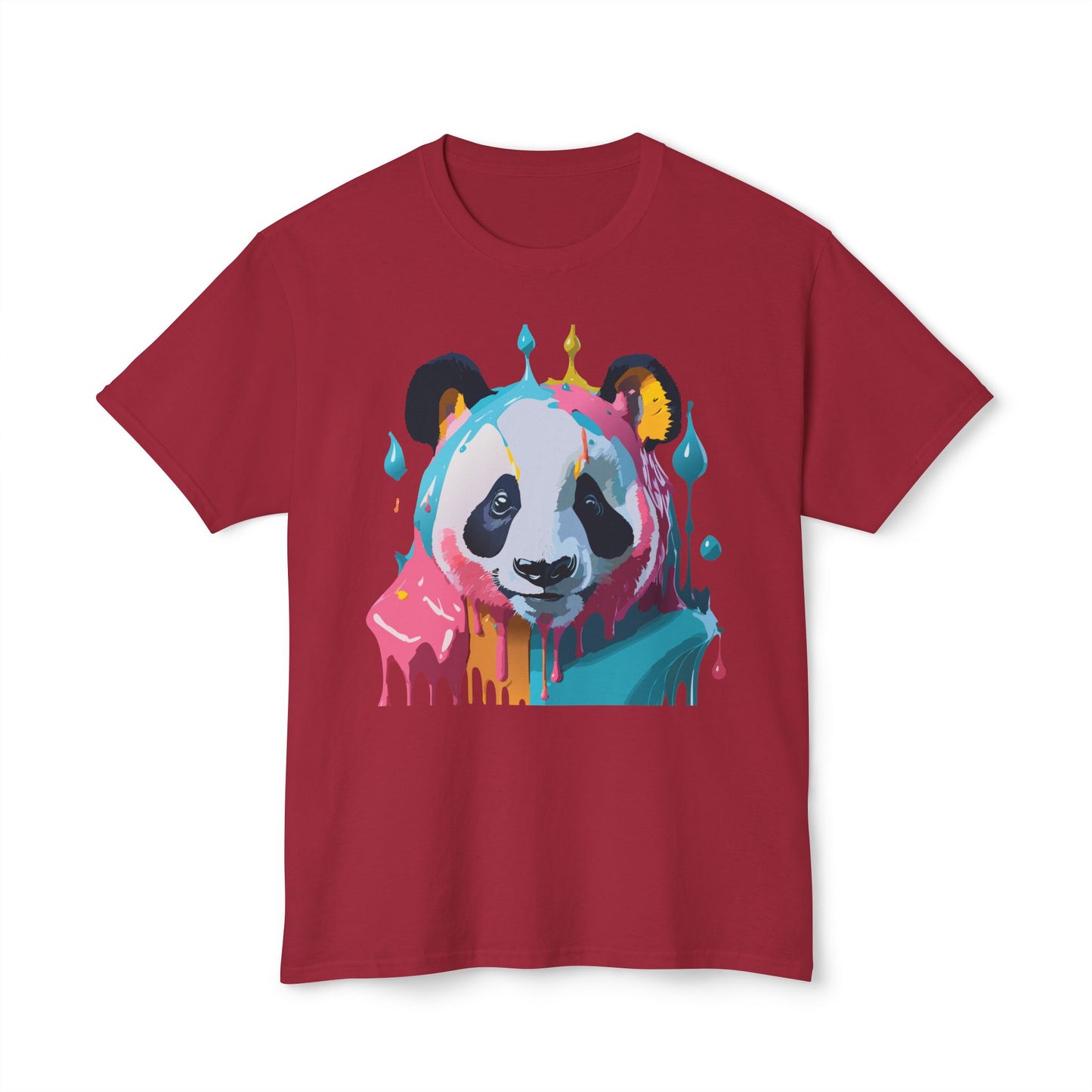 Panda T-Shirt, Vintage Panda Tee, Floral Tees, Panda Art Design Shirt, Tee Shirt with Panda Art 5