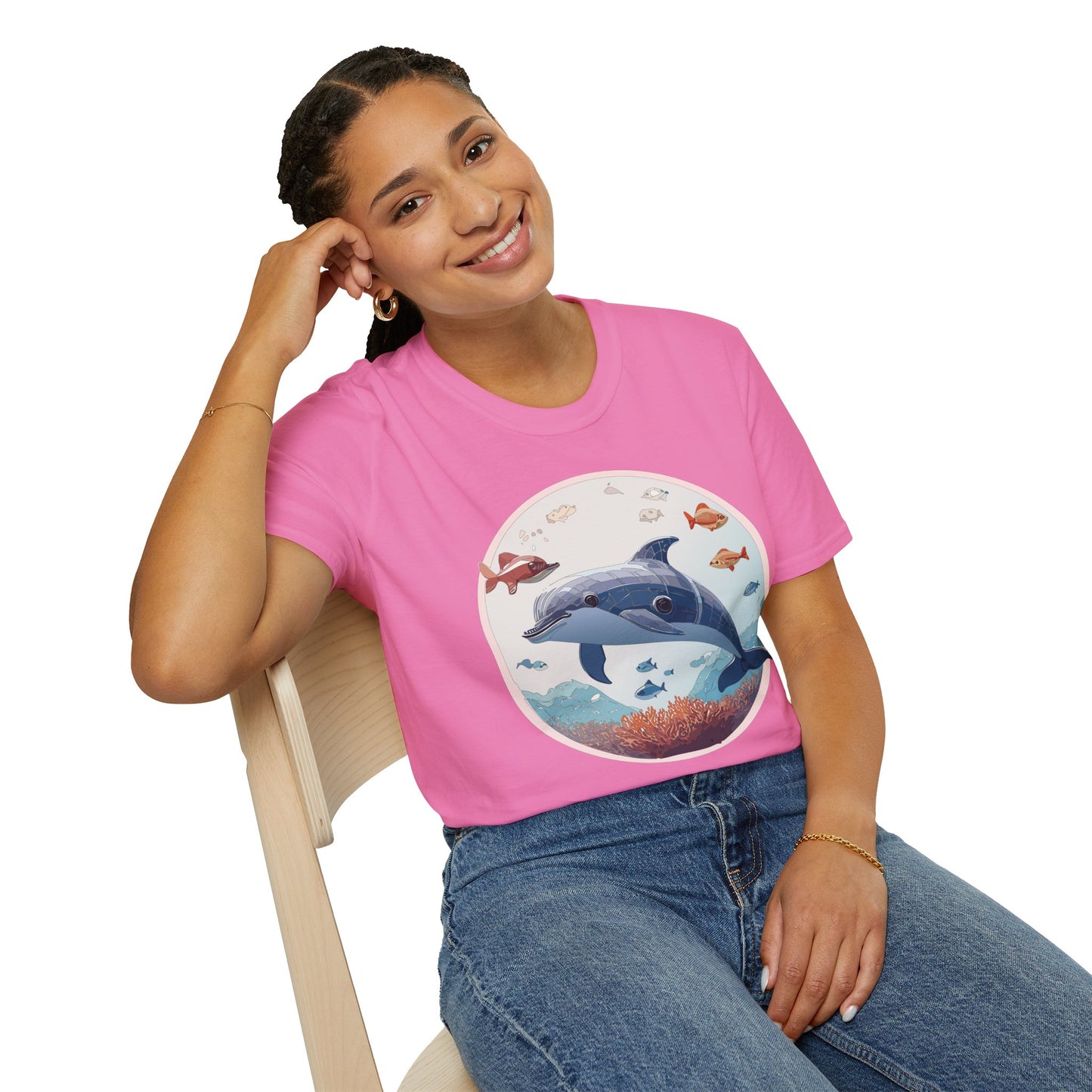 Dolphin Shirts, Shirt with Dolphin, Fish Tee Shirt, Animal Shirt