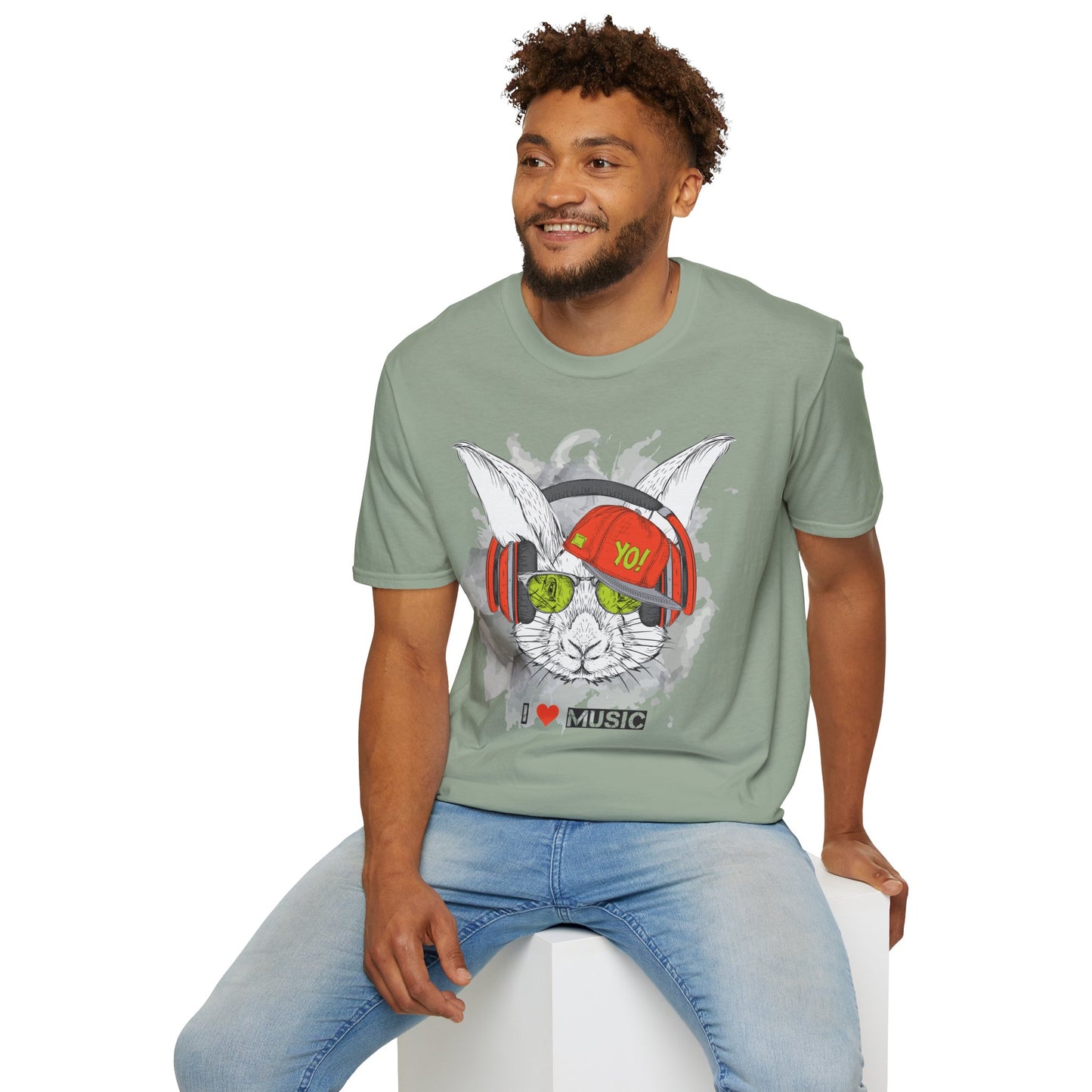 I love Music Animals Shirts, Shirt with Animals, Animals with Headphones Shirt