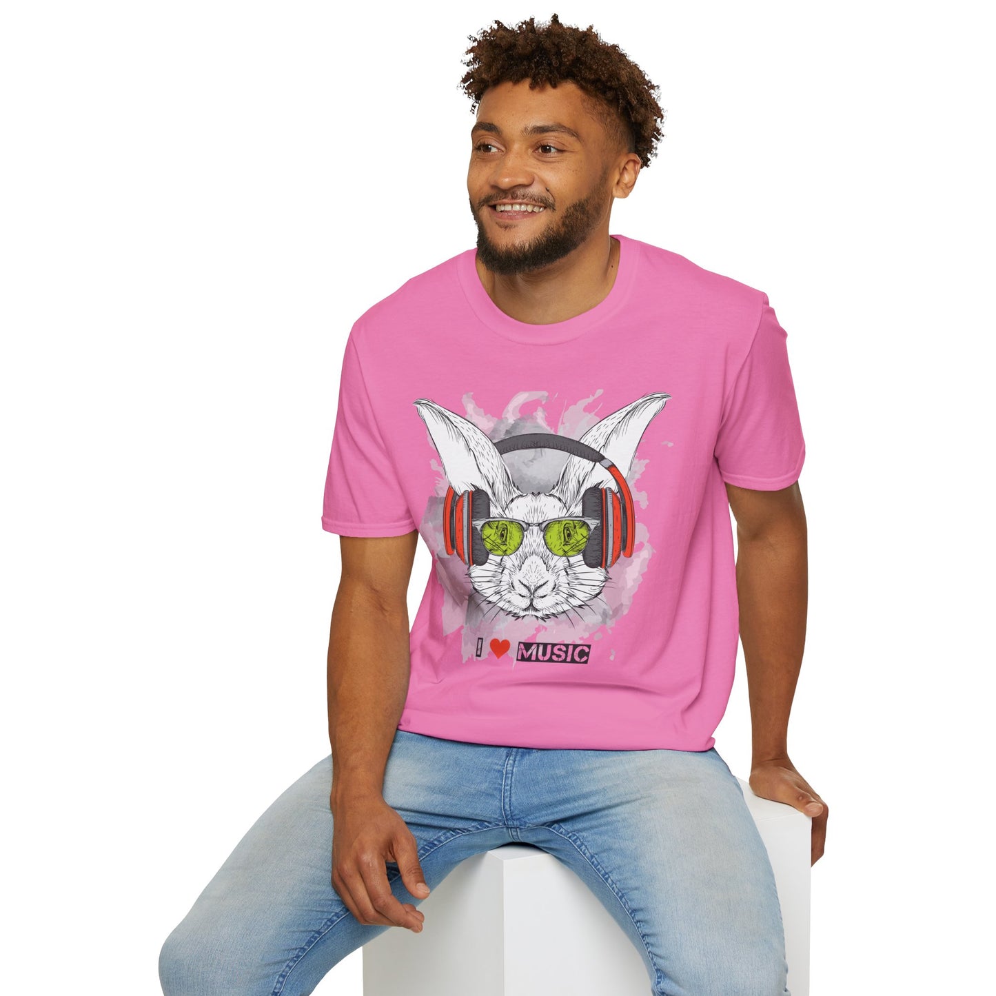 I love Music Animals Shirts, Shirt with Animals, Animals with Headphones Shirt